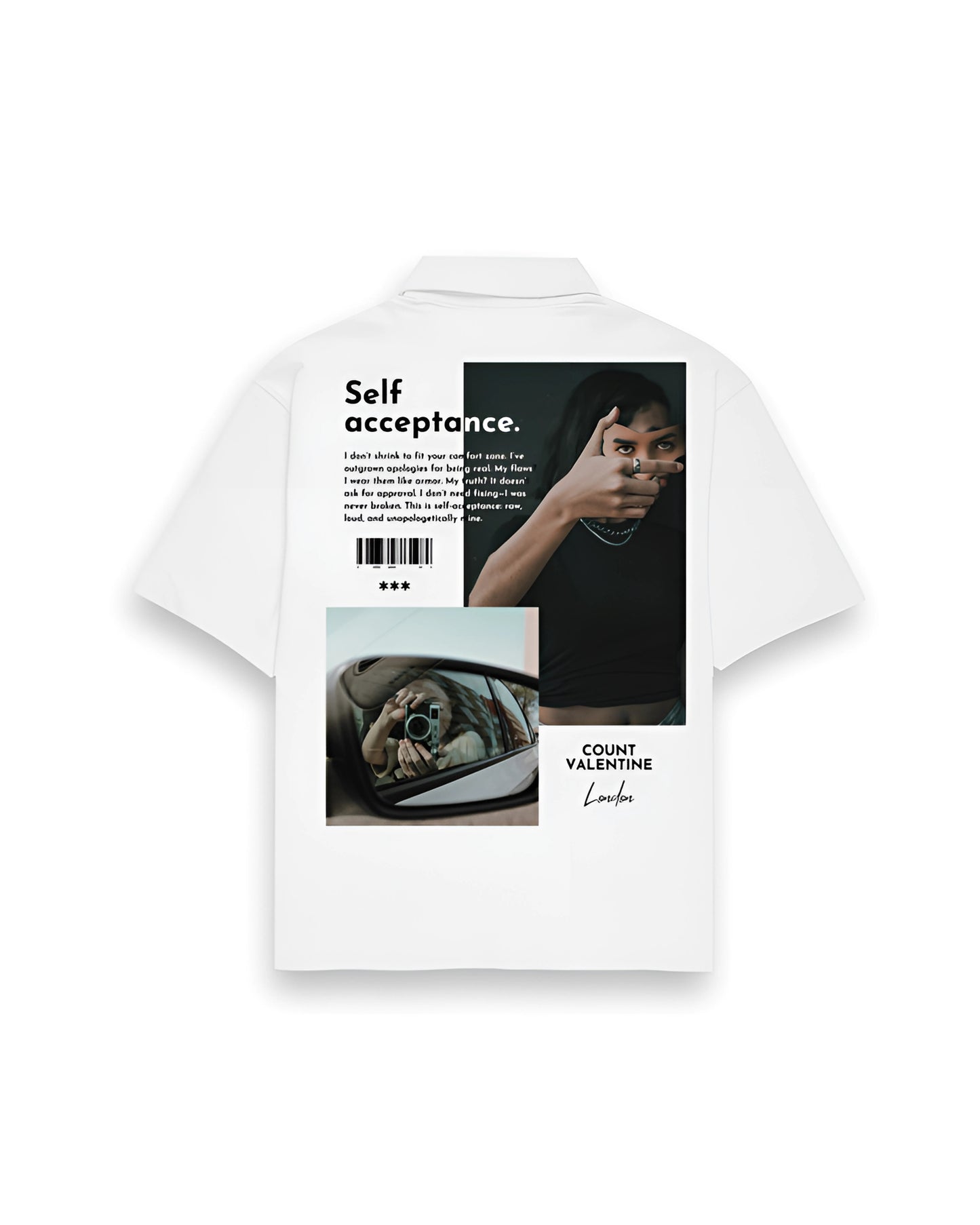 SELF ACCEPTANCE OVERSIZED SHIRT