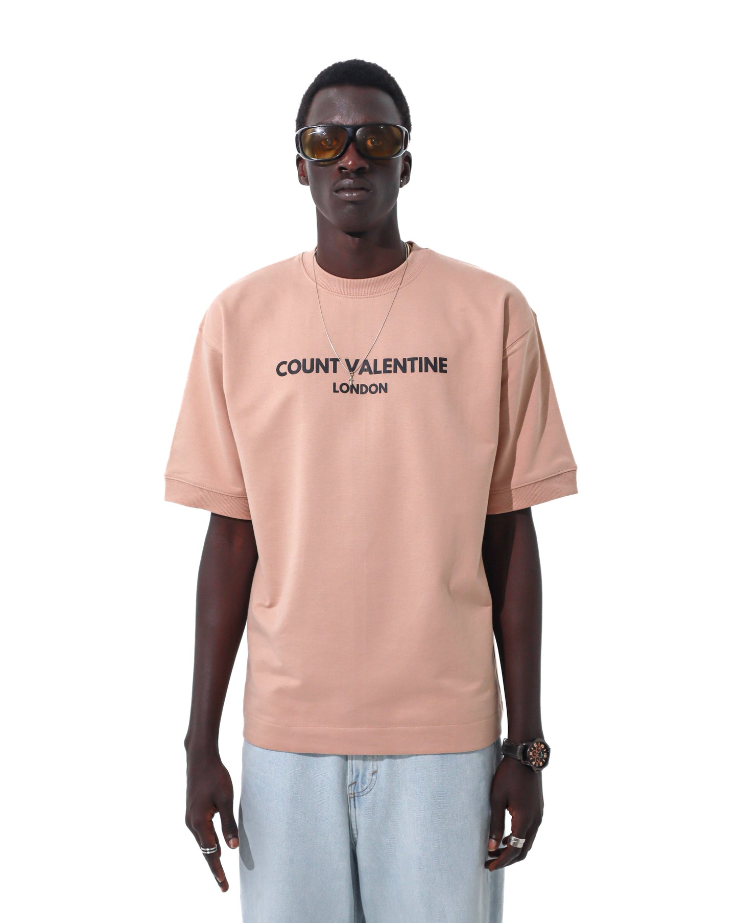 BEIGE SOFT OVERSIZED T-SHIRT - Count Valentine