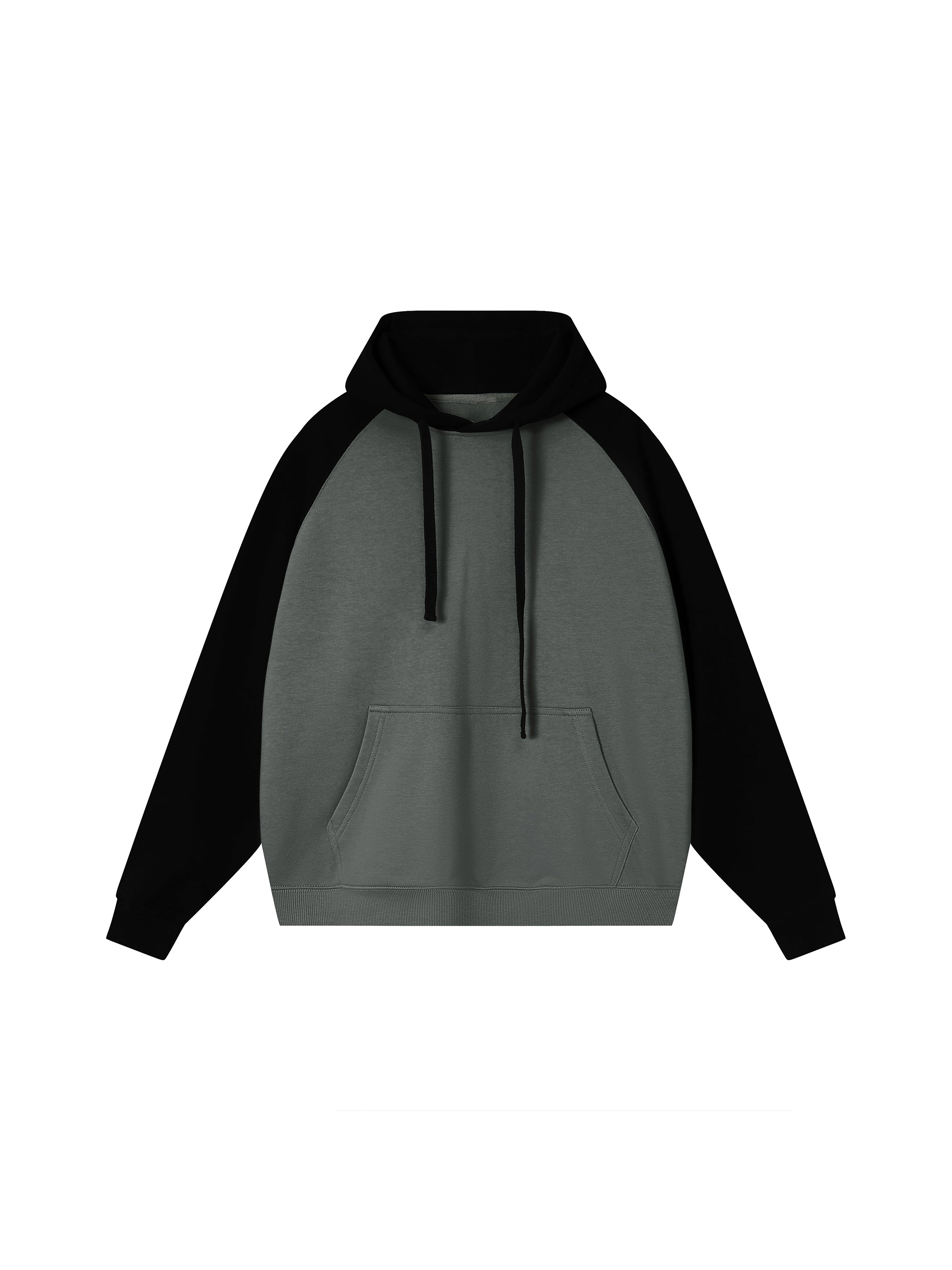 Color-Block Raglan Sleeve Hoodie