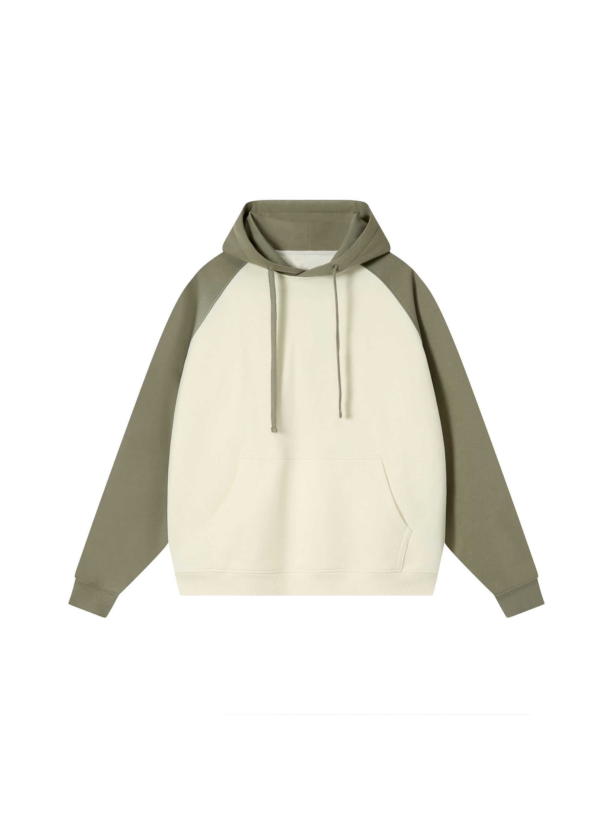 Color-Block Raglan Sleeve Hoodie