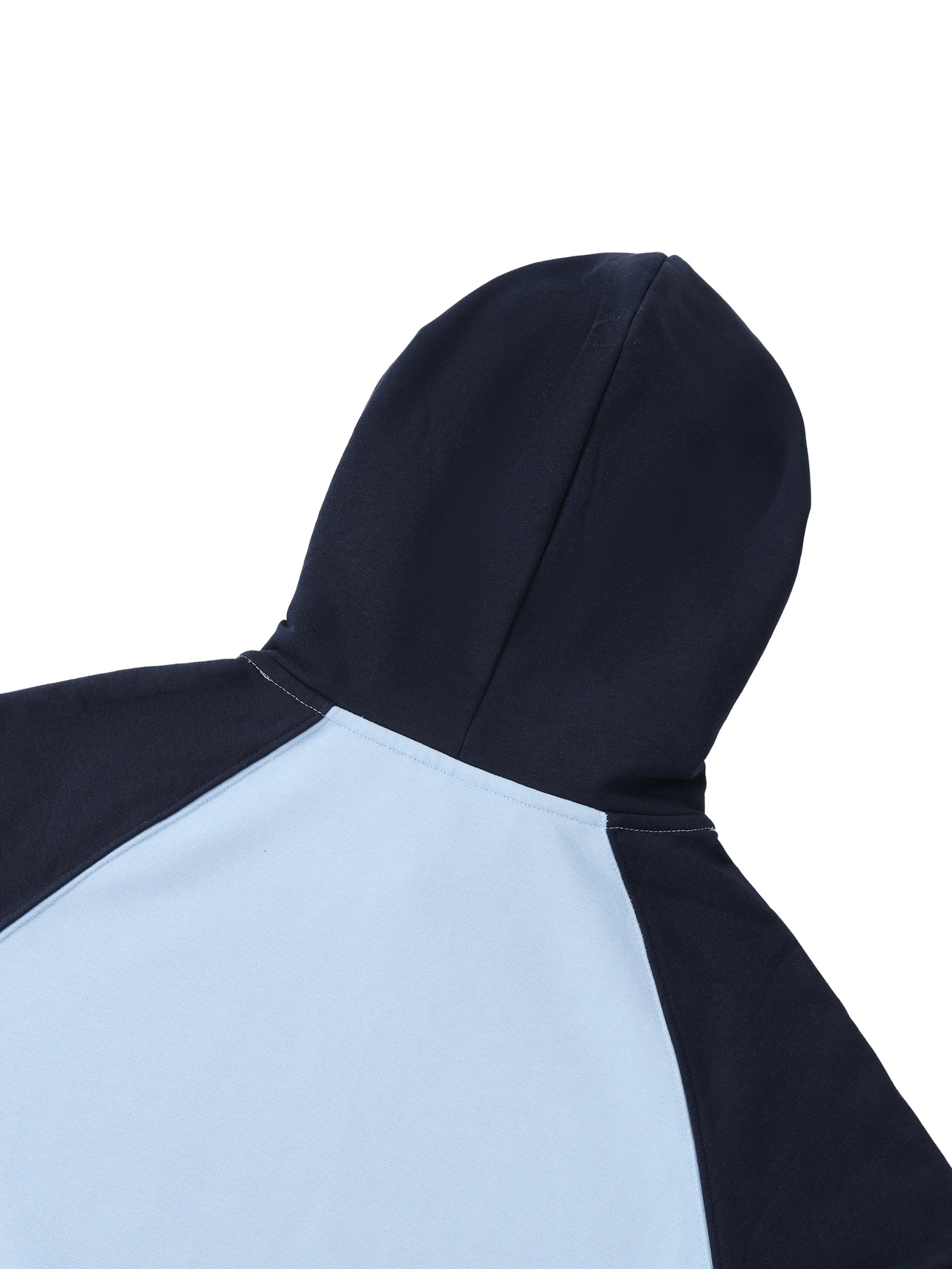 Color-Block Raglan Sleeve Hoodie