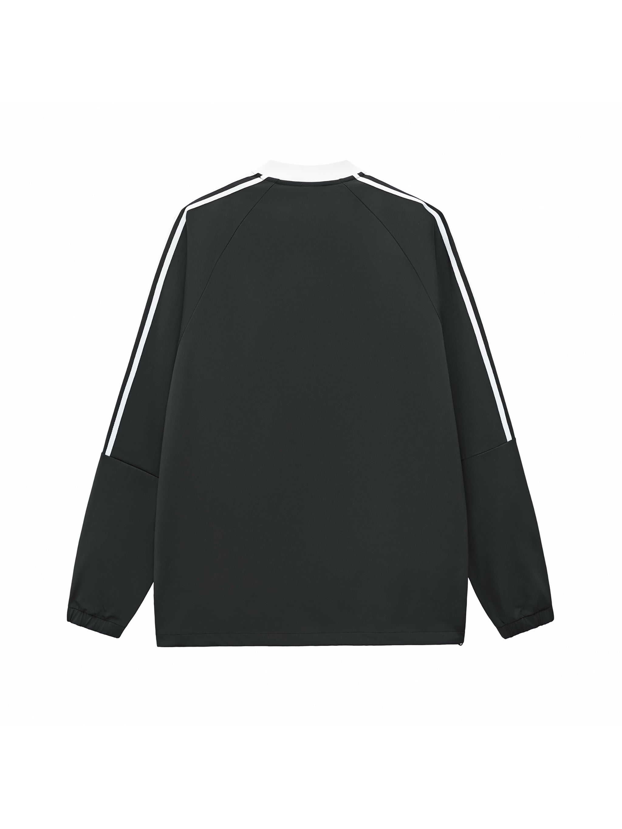 Color-Block V-Neck Long-Sleeve T-Shirt