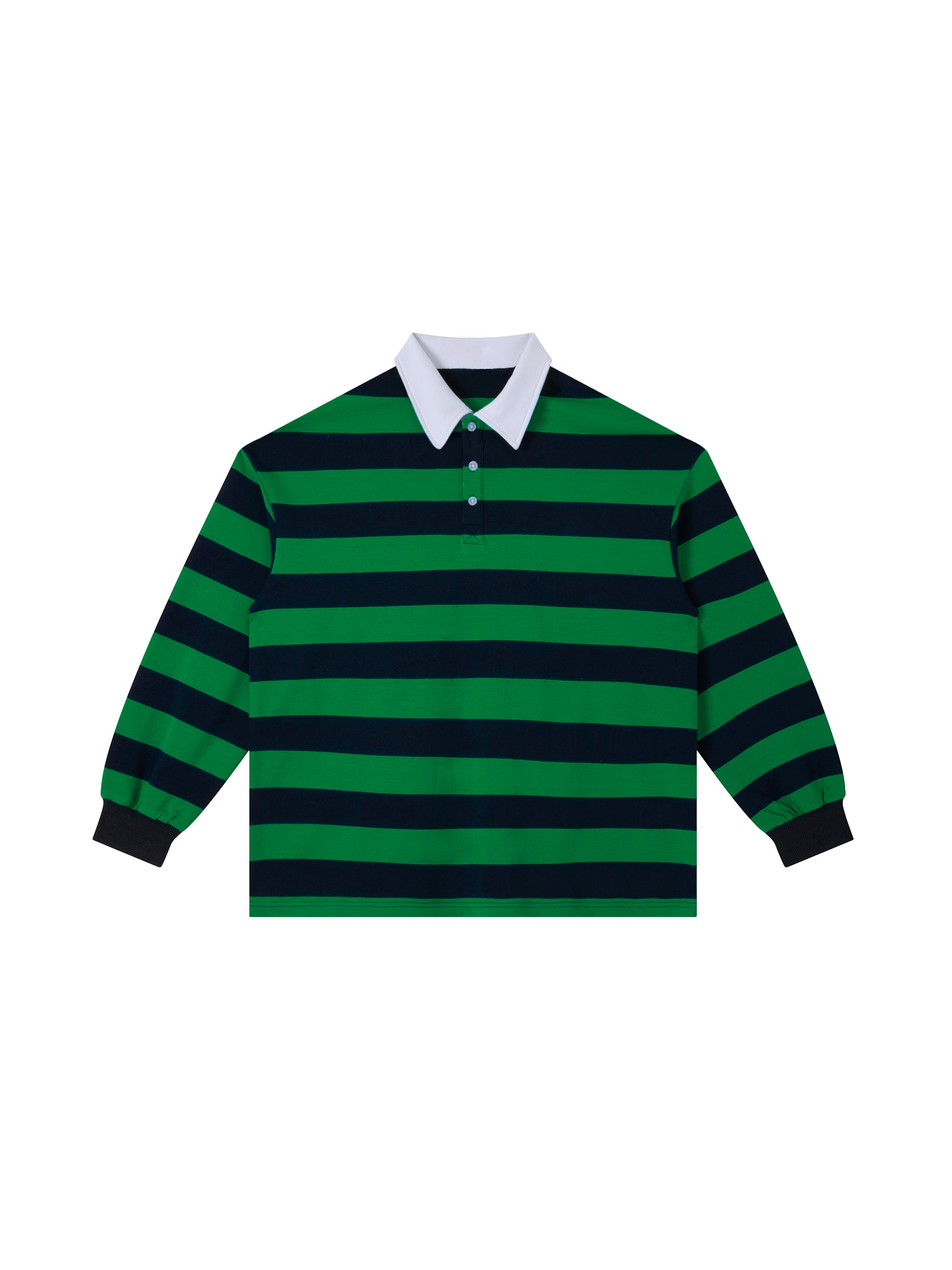 Color Block Stripe Polo Shirt