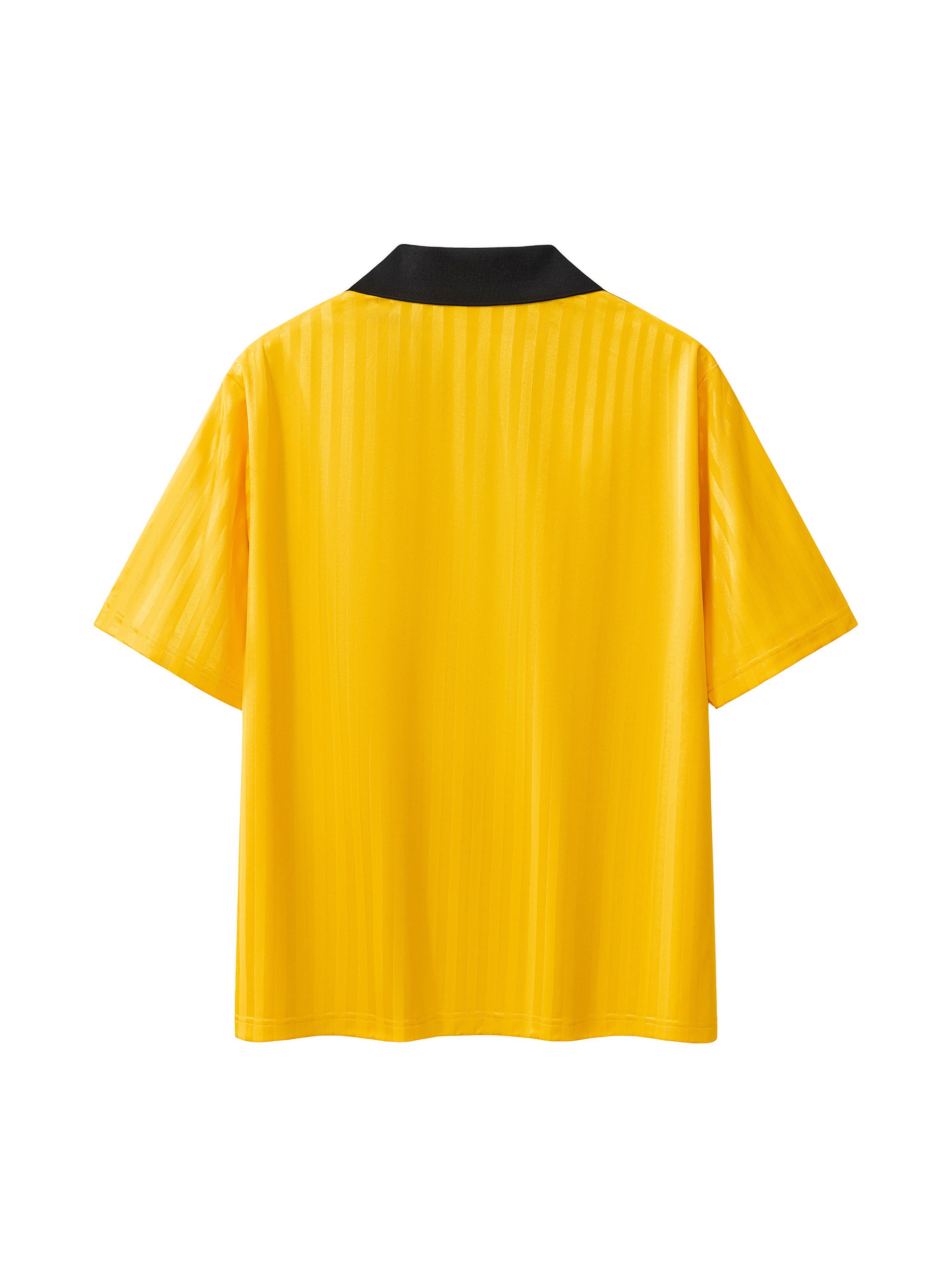 Contrast Collar Striped Soccer Jersey