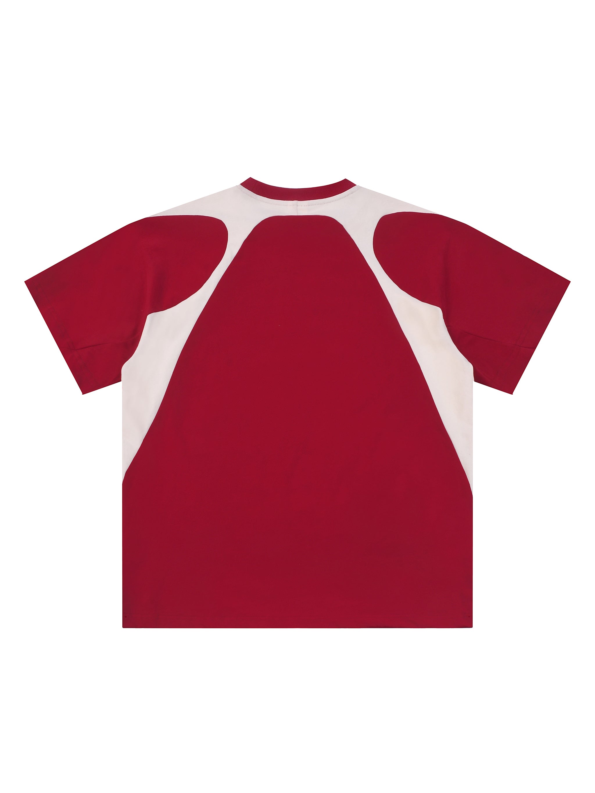 Contrast Panel Cotton T-Shirt