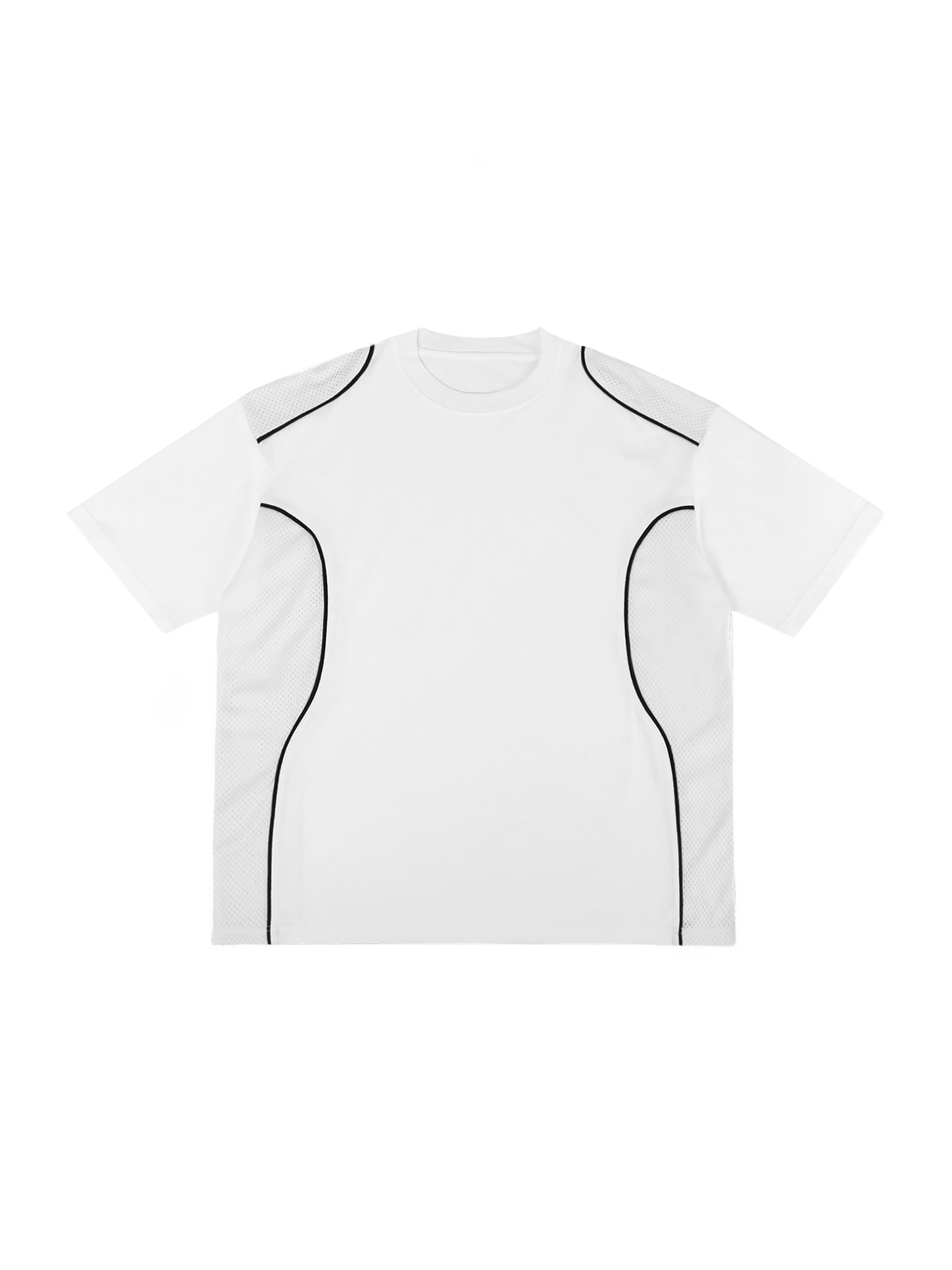 Contrast Piped Panel T-Shirt