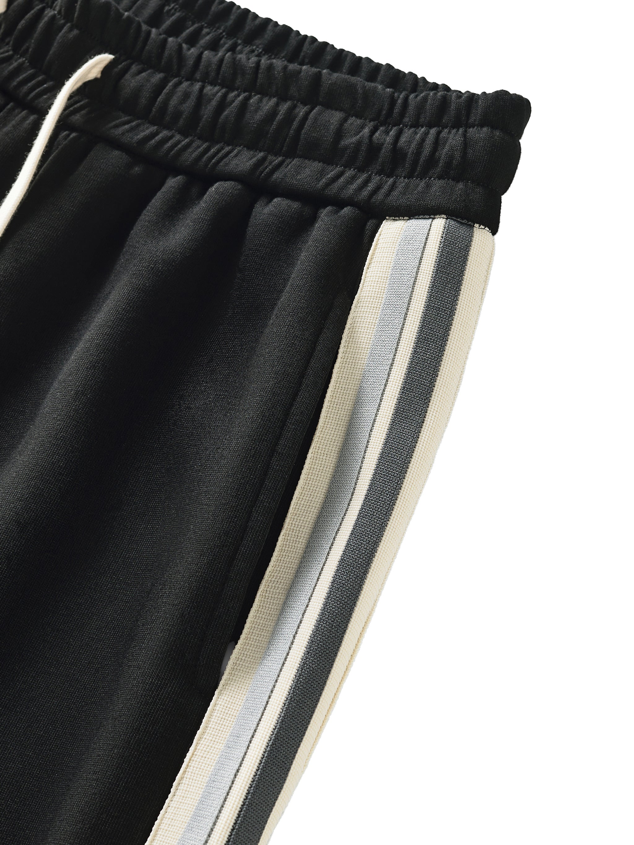Contrast Side-Stripe Straight-Leg Pants
