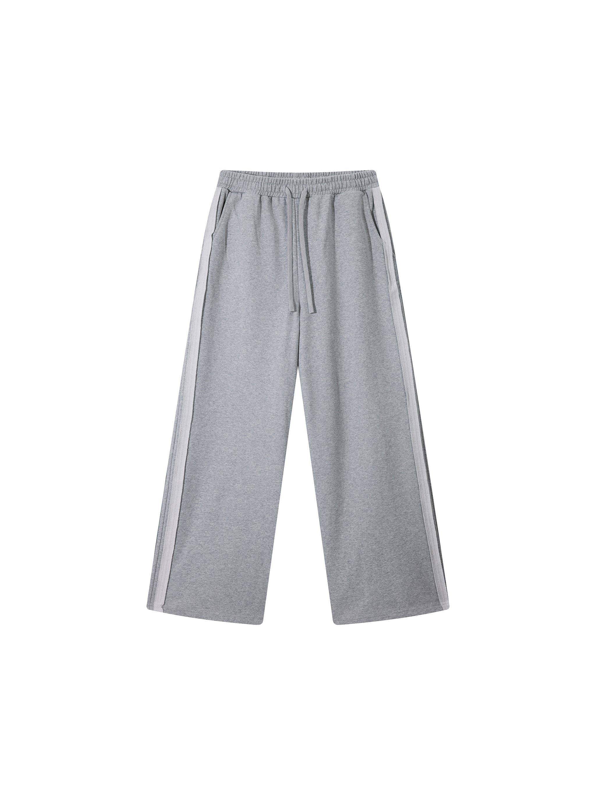 Contrast Tape Straight-Leg Sweatpants