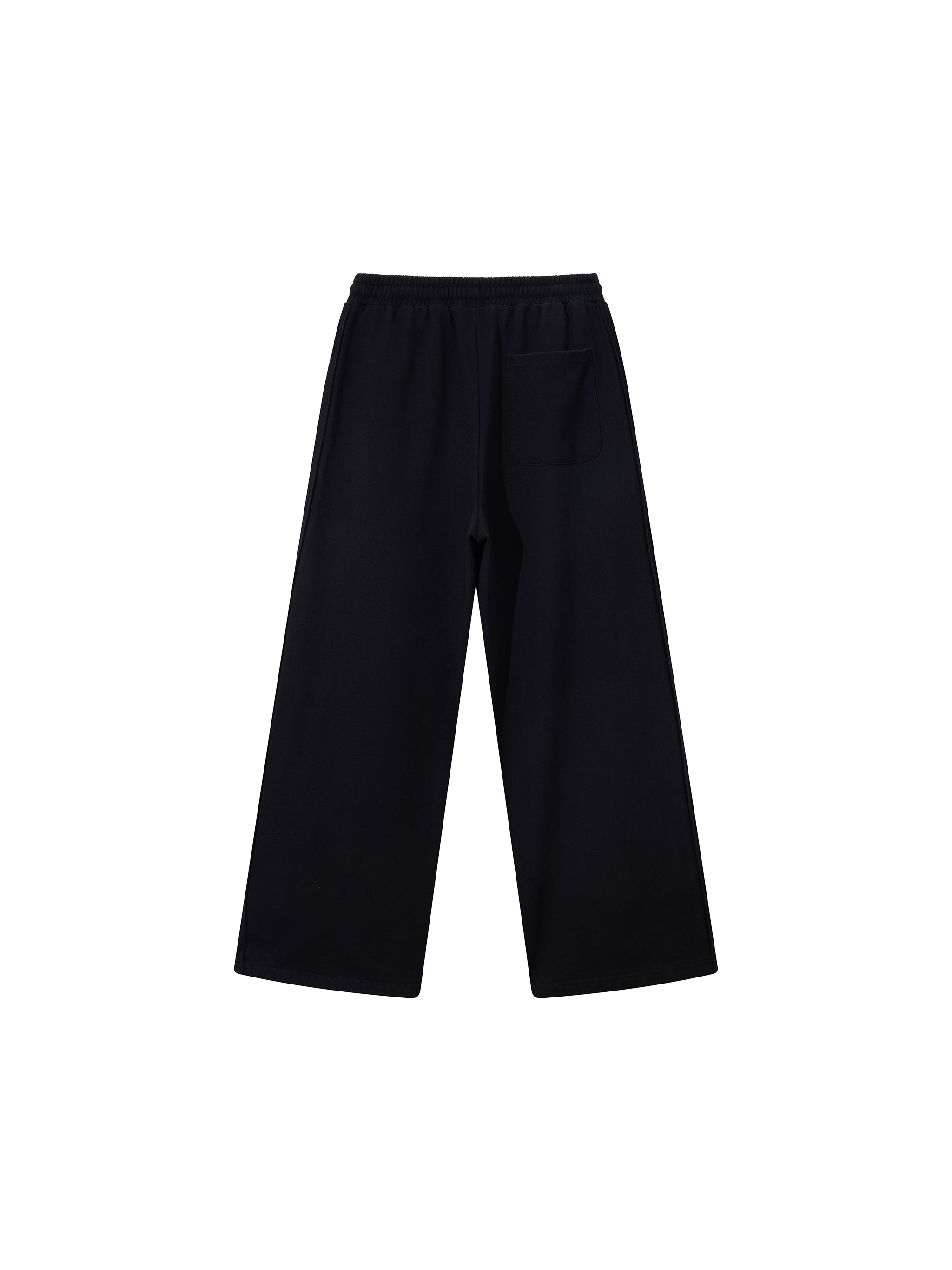 Contrast Tape Straight-Leg Sweatpants