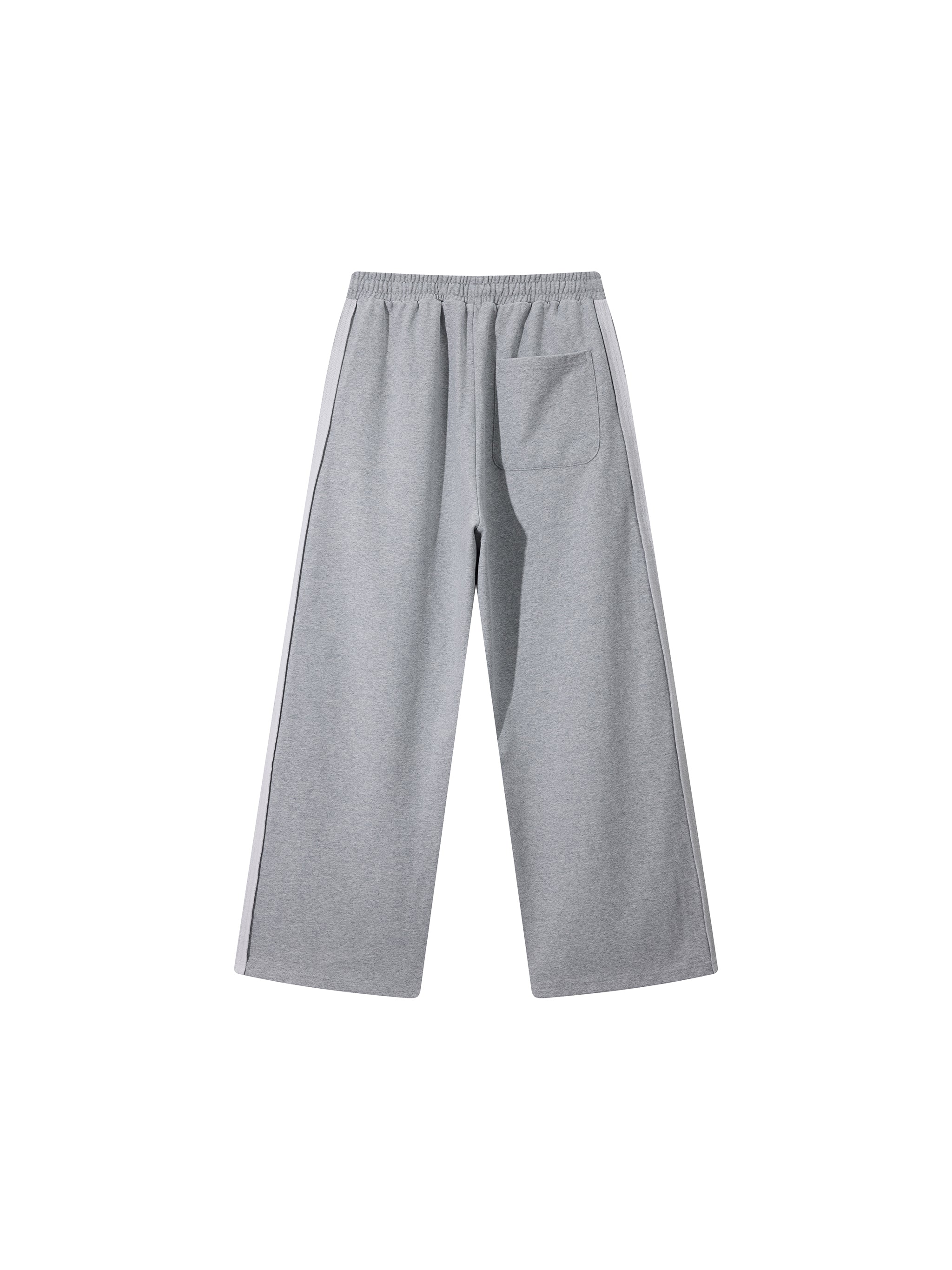 Contrast Tape Straight-Leg Sweatpants