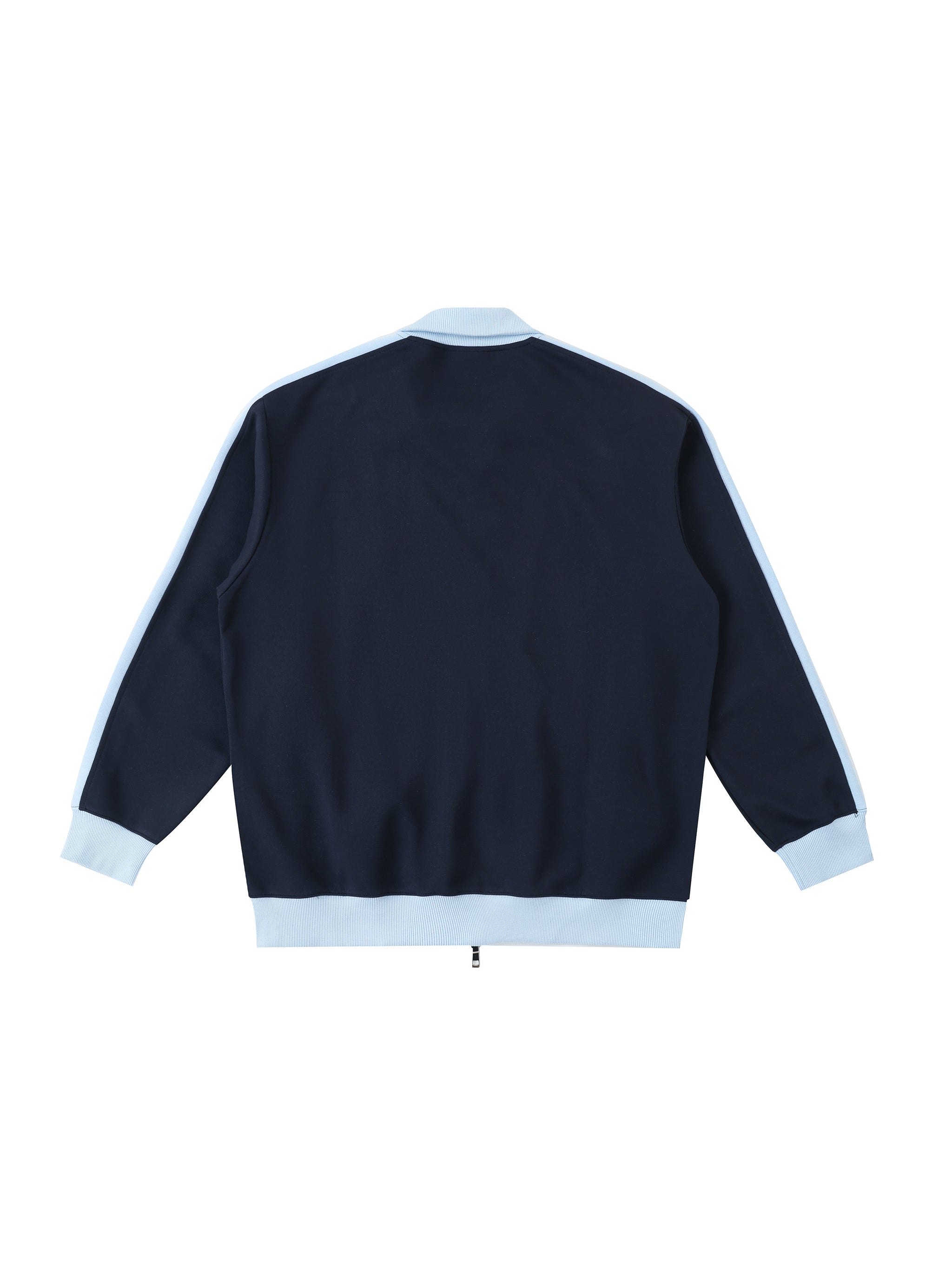 Contrast Trim Stand Collar Jacket