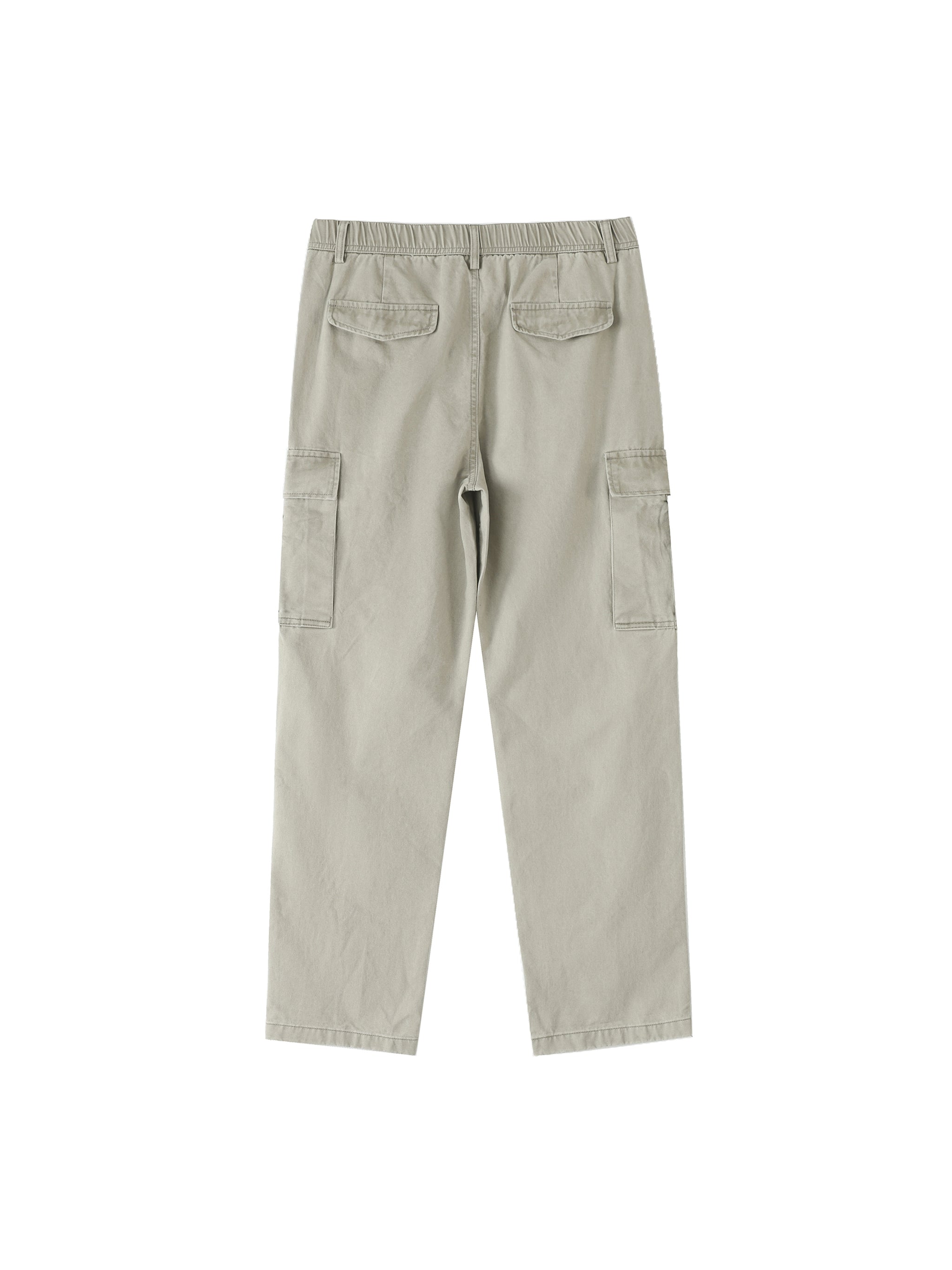Cotton Elastic-Waist Cargo Pants