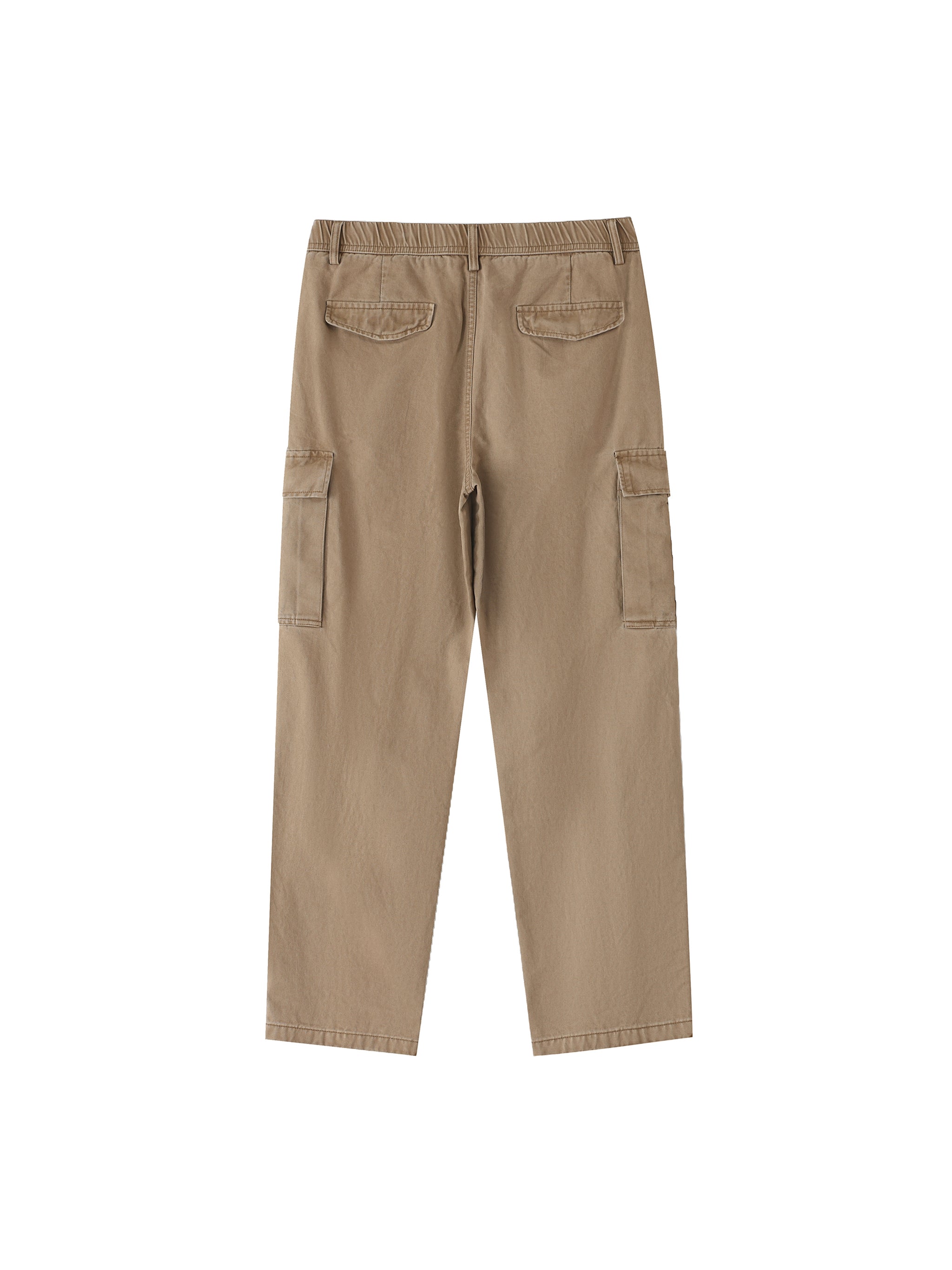 Cotton Elastic-Waist Cargo Pants