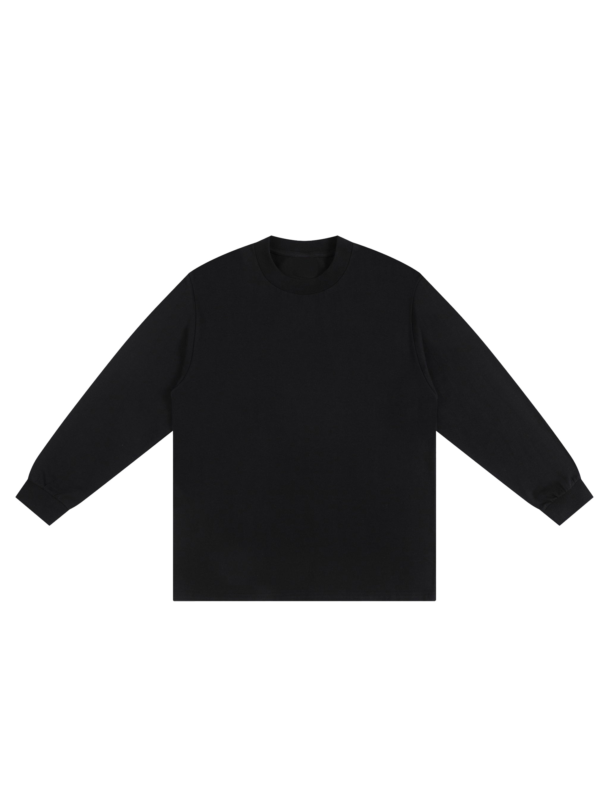 Crew Neck Drop Shoulder Long Sleeve Shirt