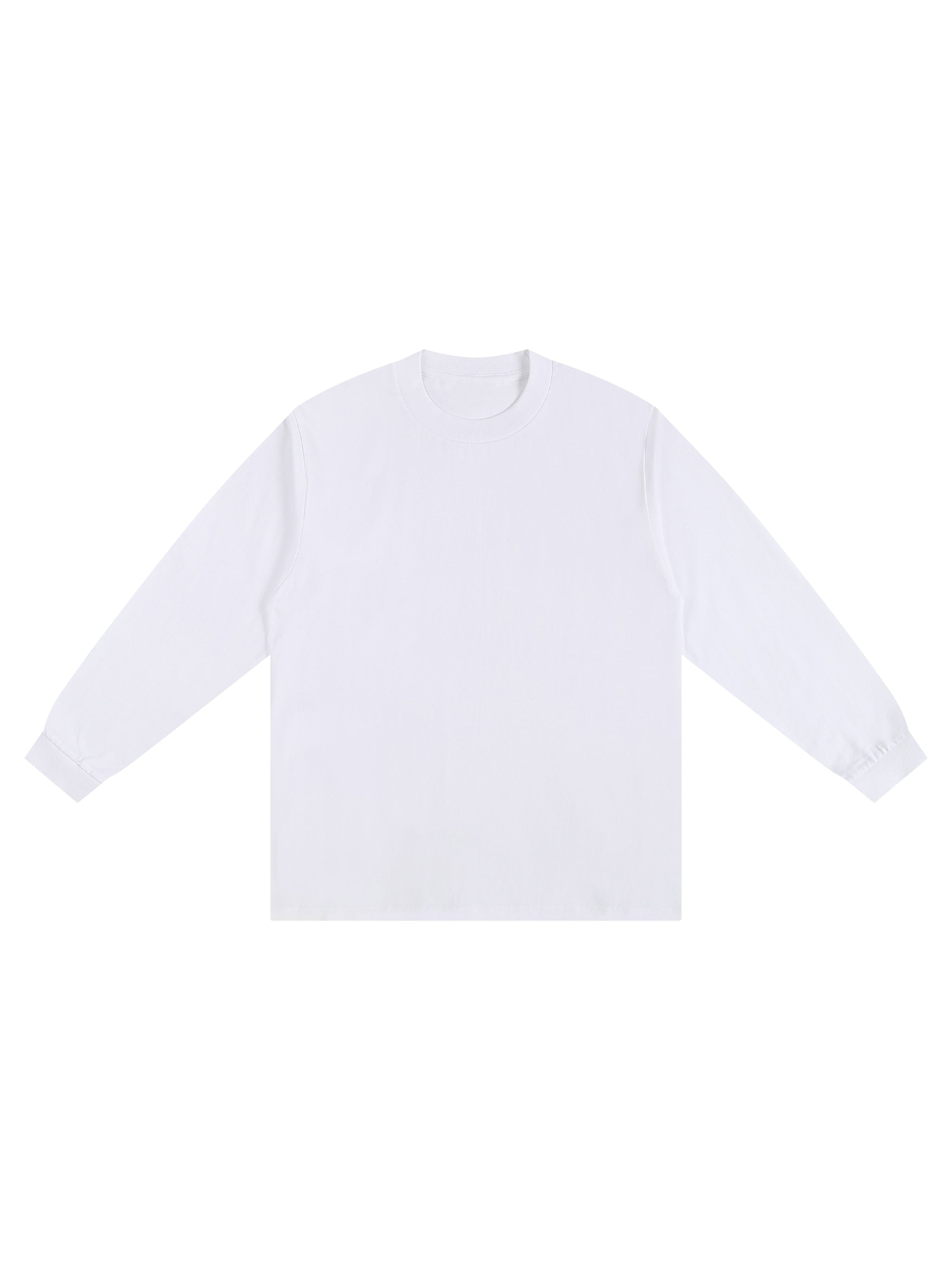 Crew Neck Drop Shoulder Long Sleeve Shirt