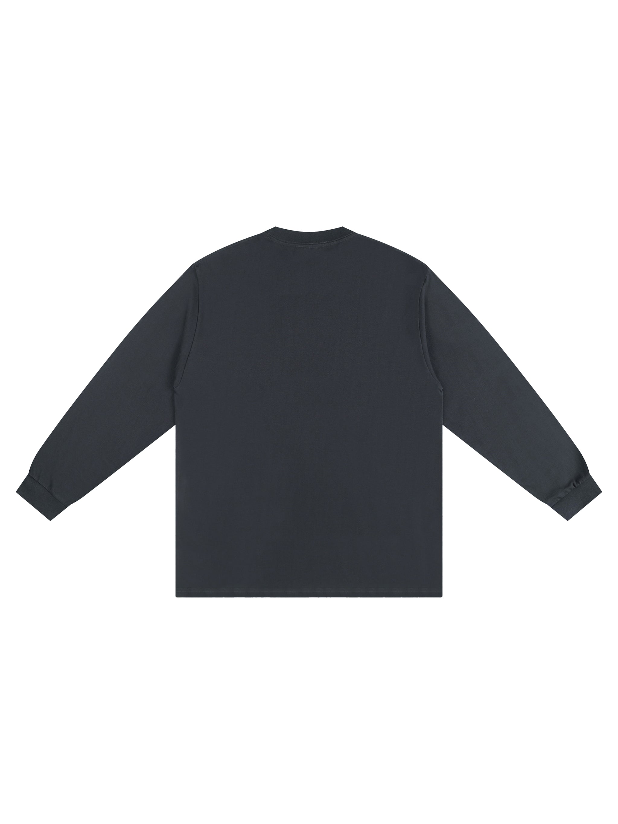 Crew Neck Drop Shoulder Long Sleeve Shirt