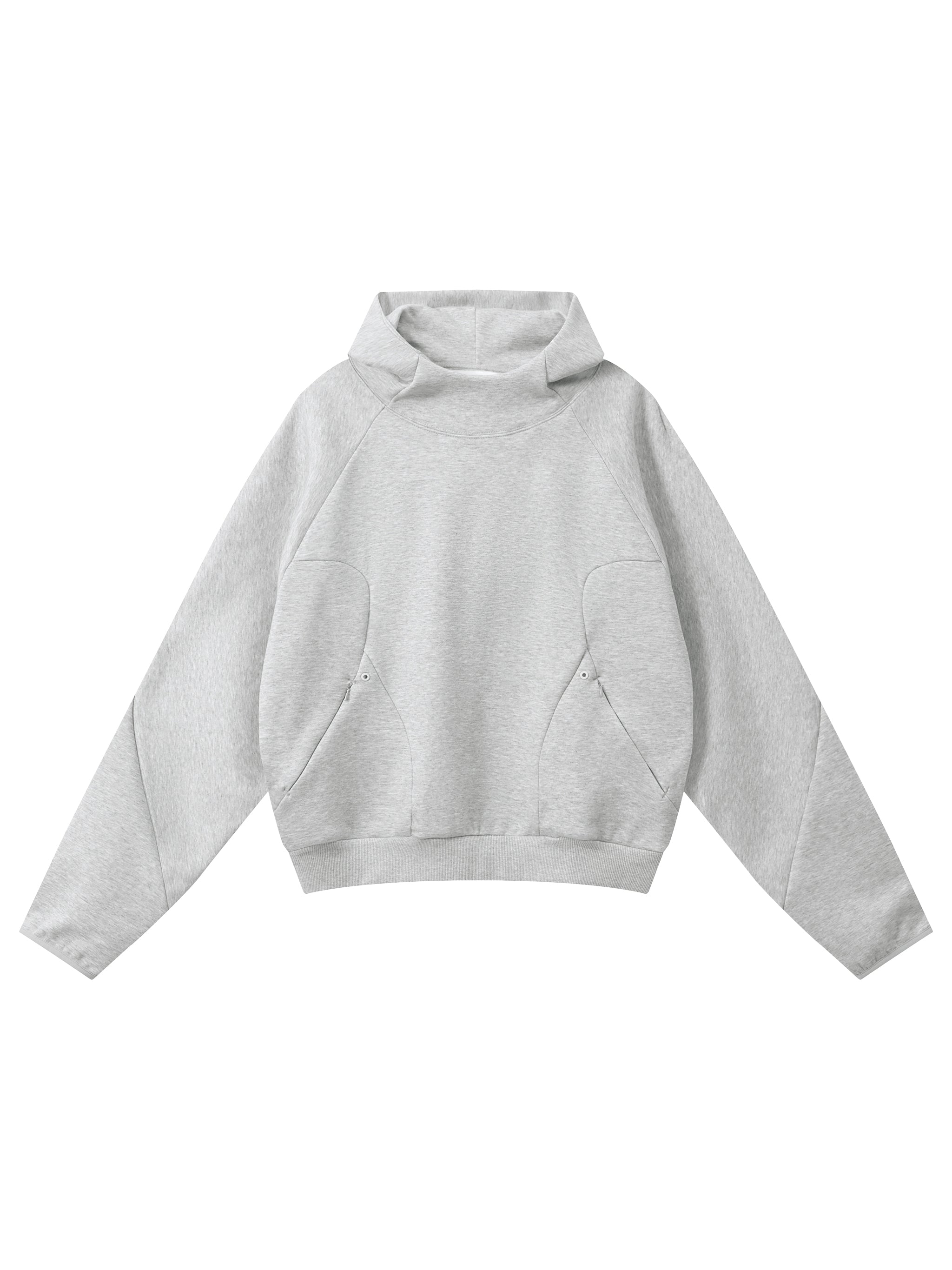 Curved Panel Raglan Hoodie