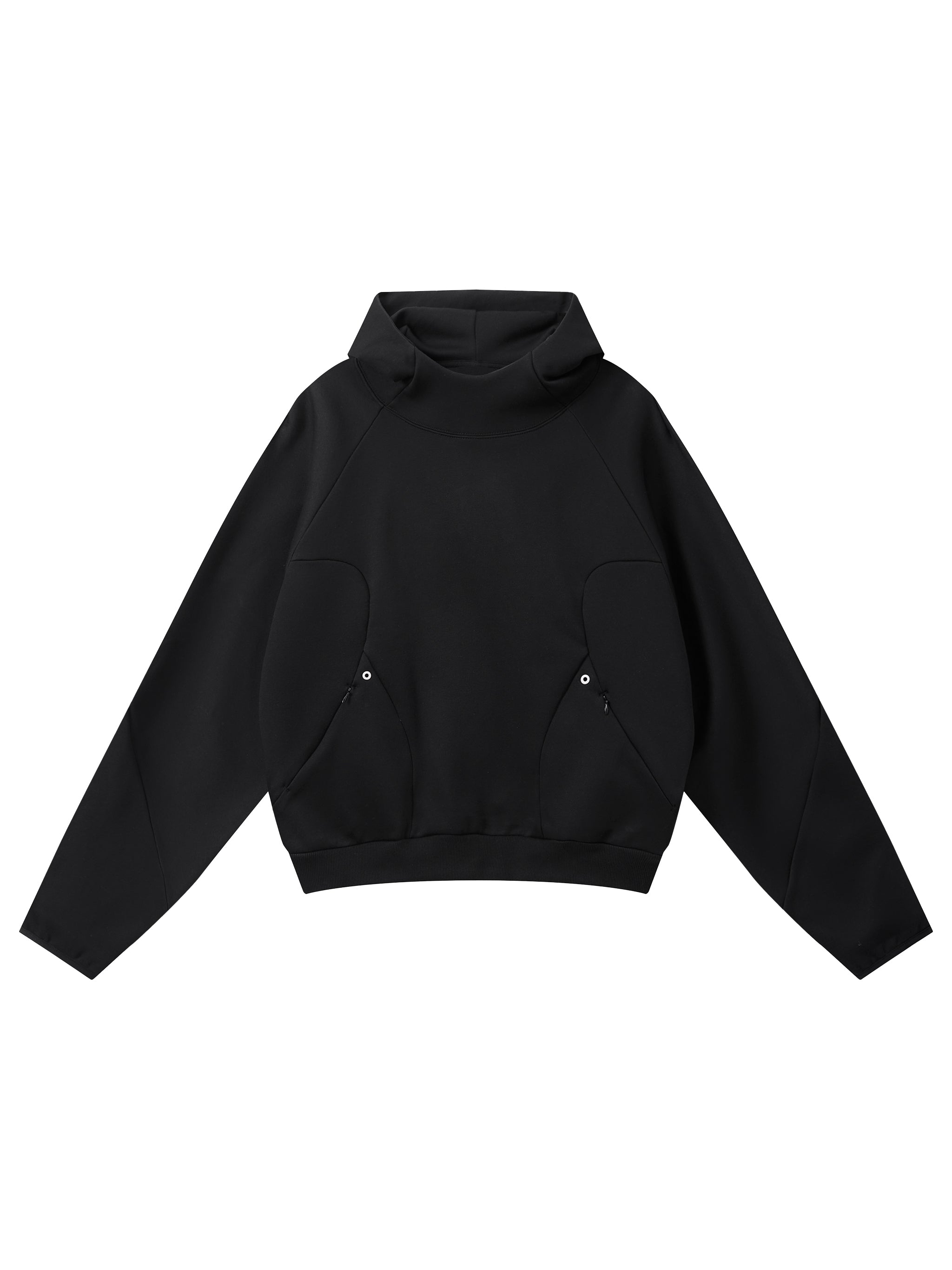 Curved Panel Raglan Hoodie