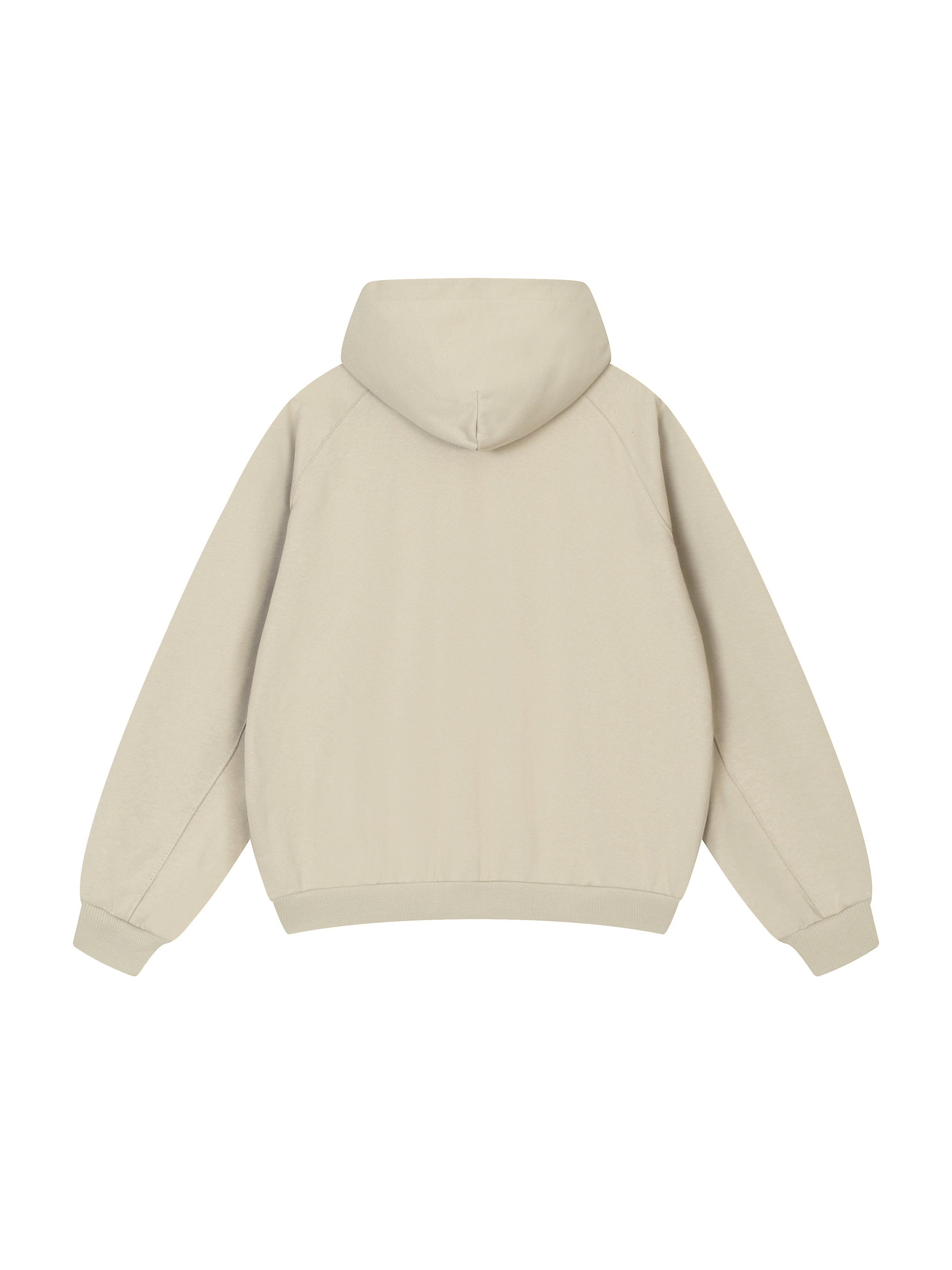 Dolman Sleeve Zip-Through Fleece Hoodie