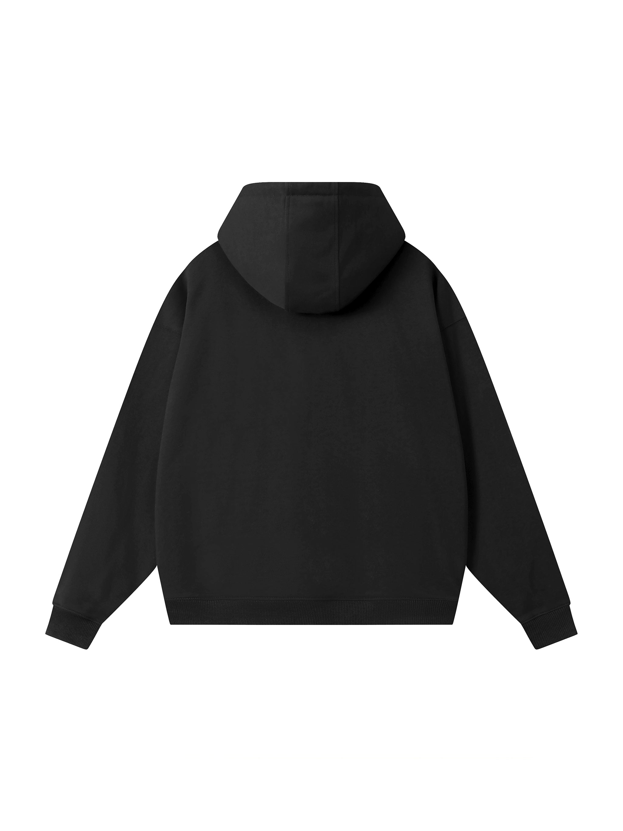 Drop-Shoulder Zip Up Hoodie