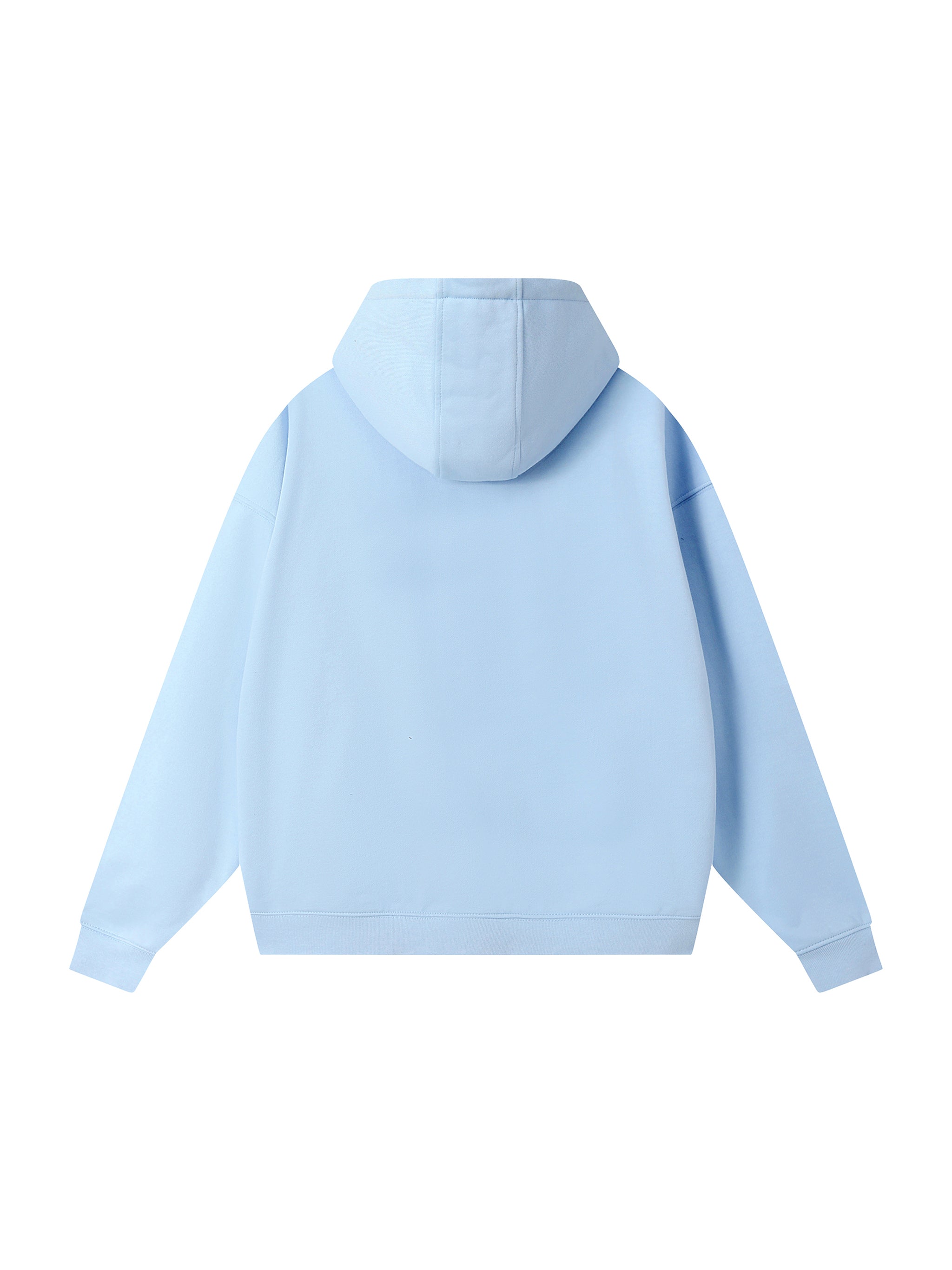 Drop-Shoulder Zip Up Hoodie