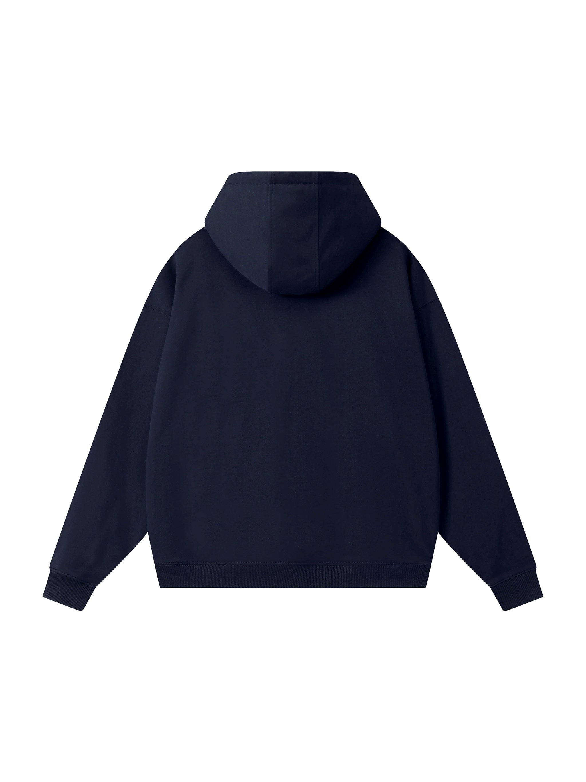 Drop-Shoulder Zip Up Hoodie