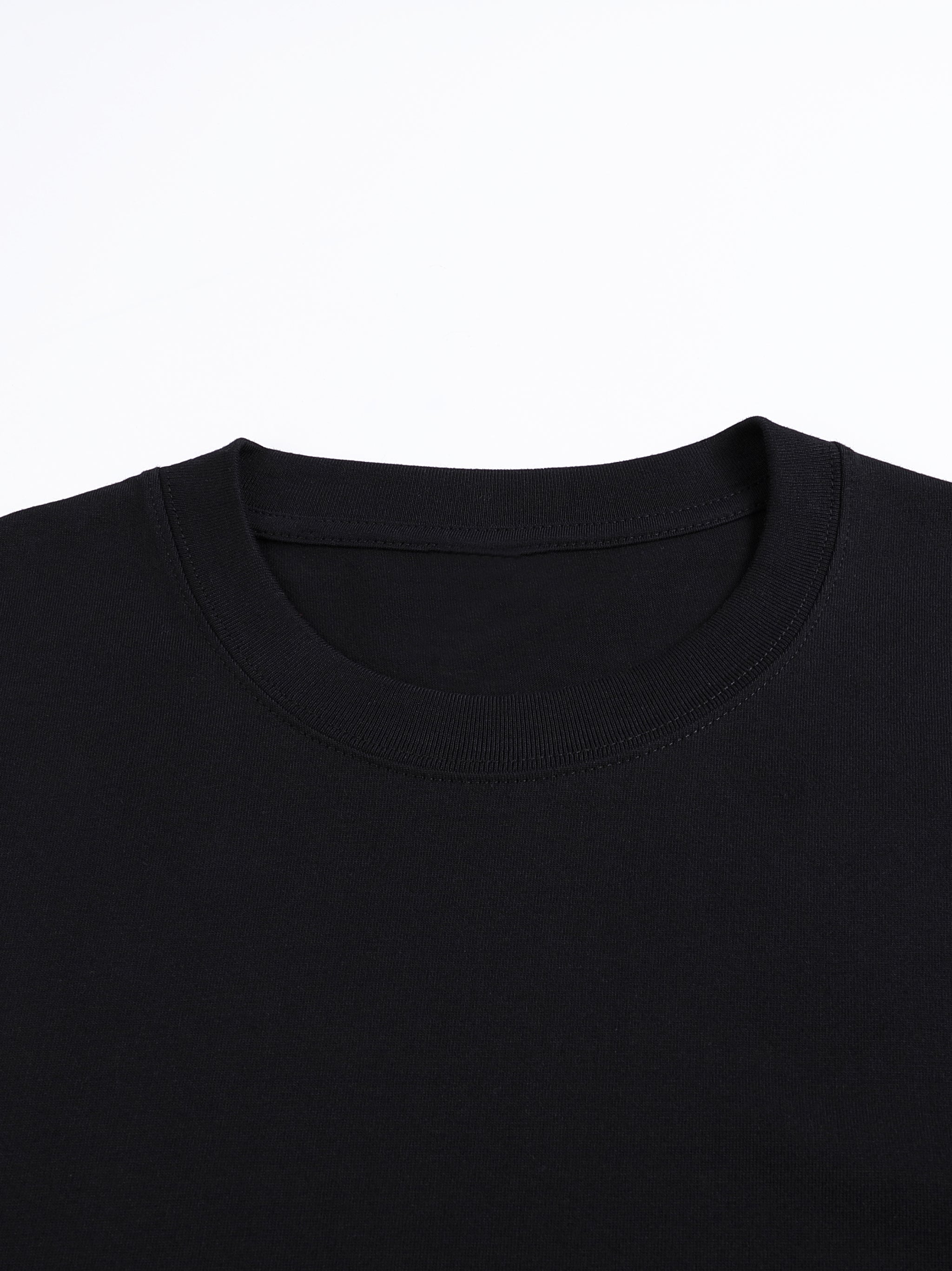 Drop Shoulder Cotton T-Shirt