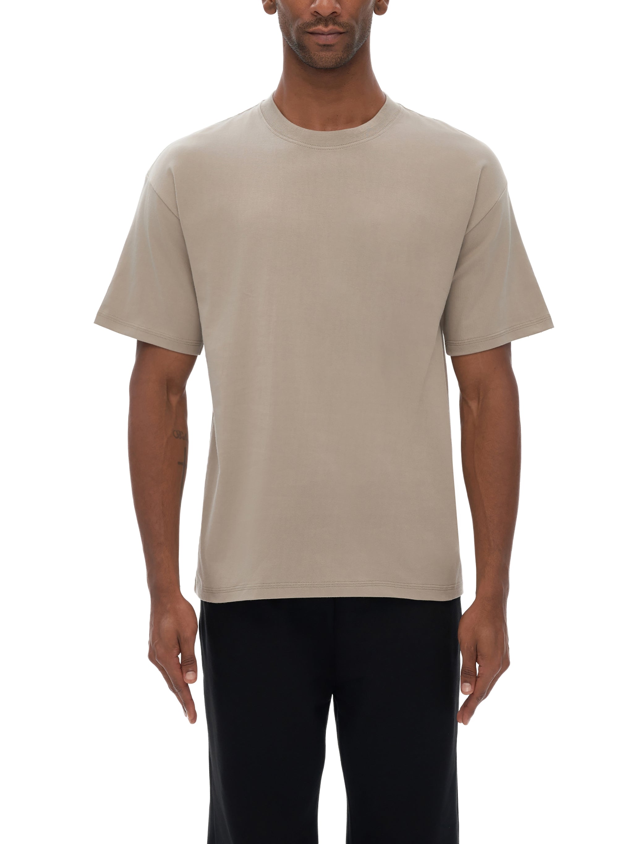 Drop Shoulder Cotton T-Shirt