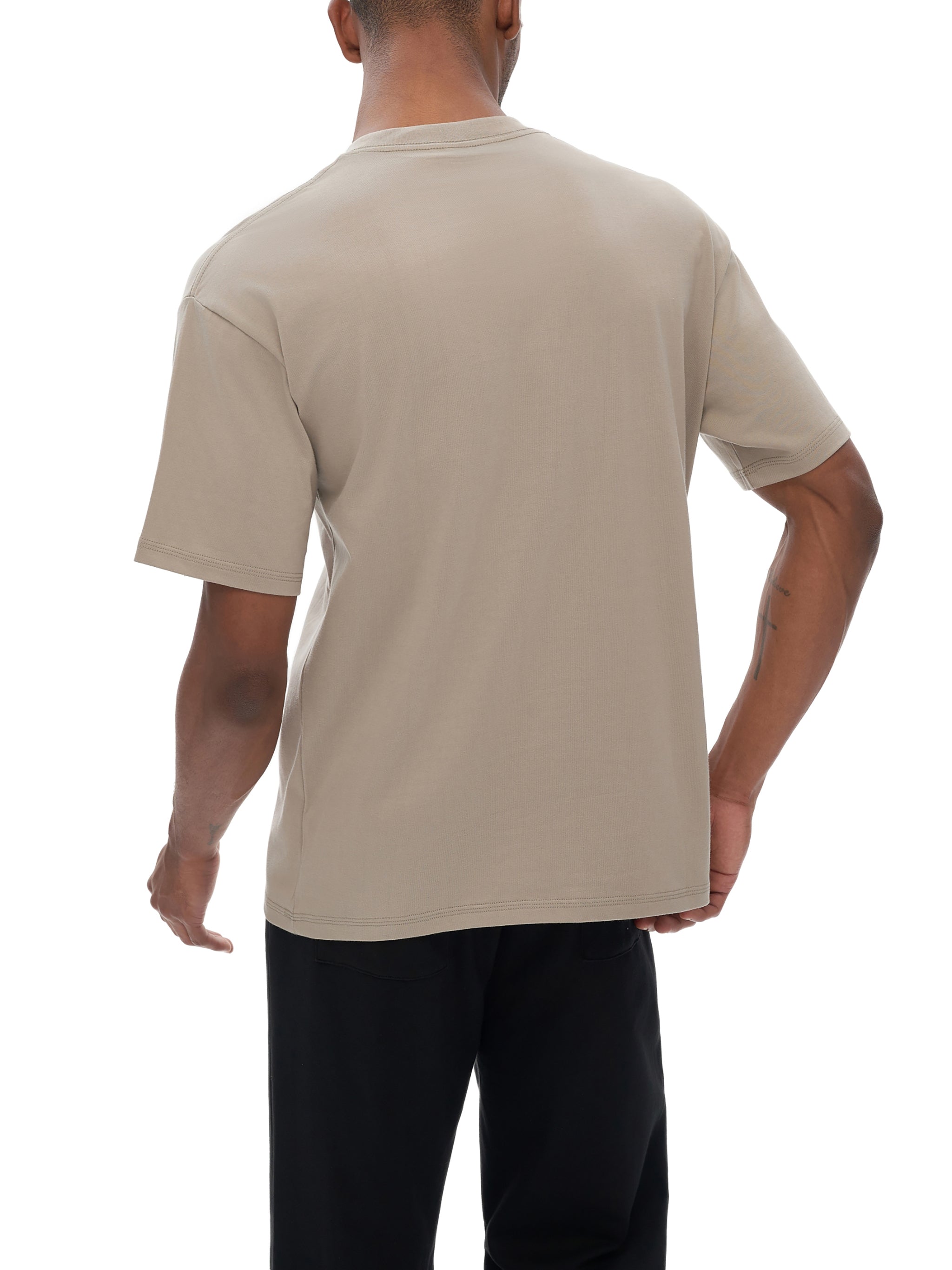 Drop Shoulder Cotton T-Shirt