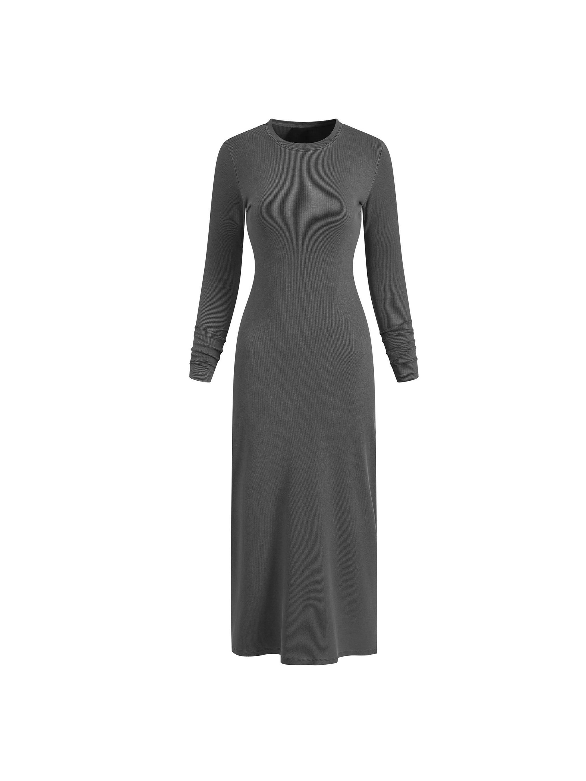 Dyed Washed Slit Maxi Dress