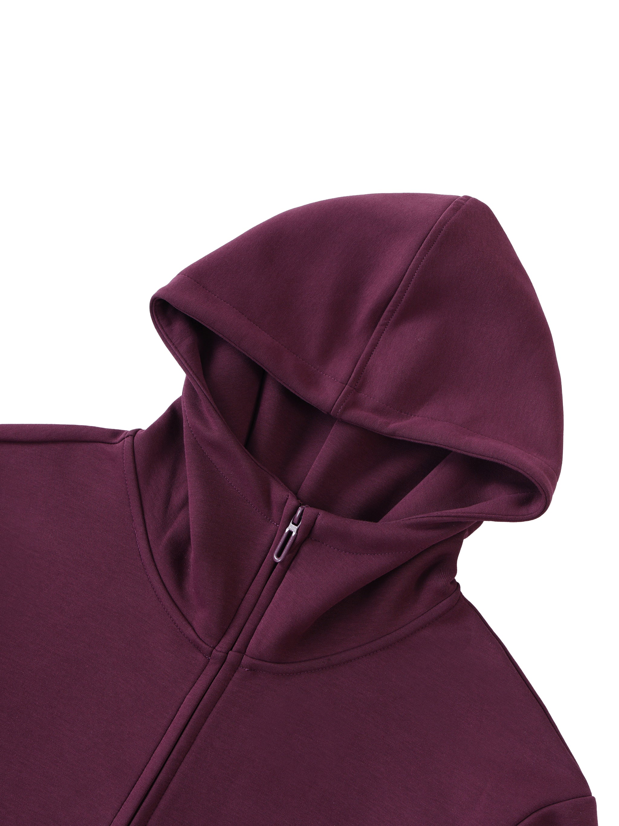 Essential Heavyweight High Neck Zip-Up Hoodie