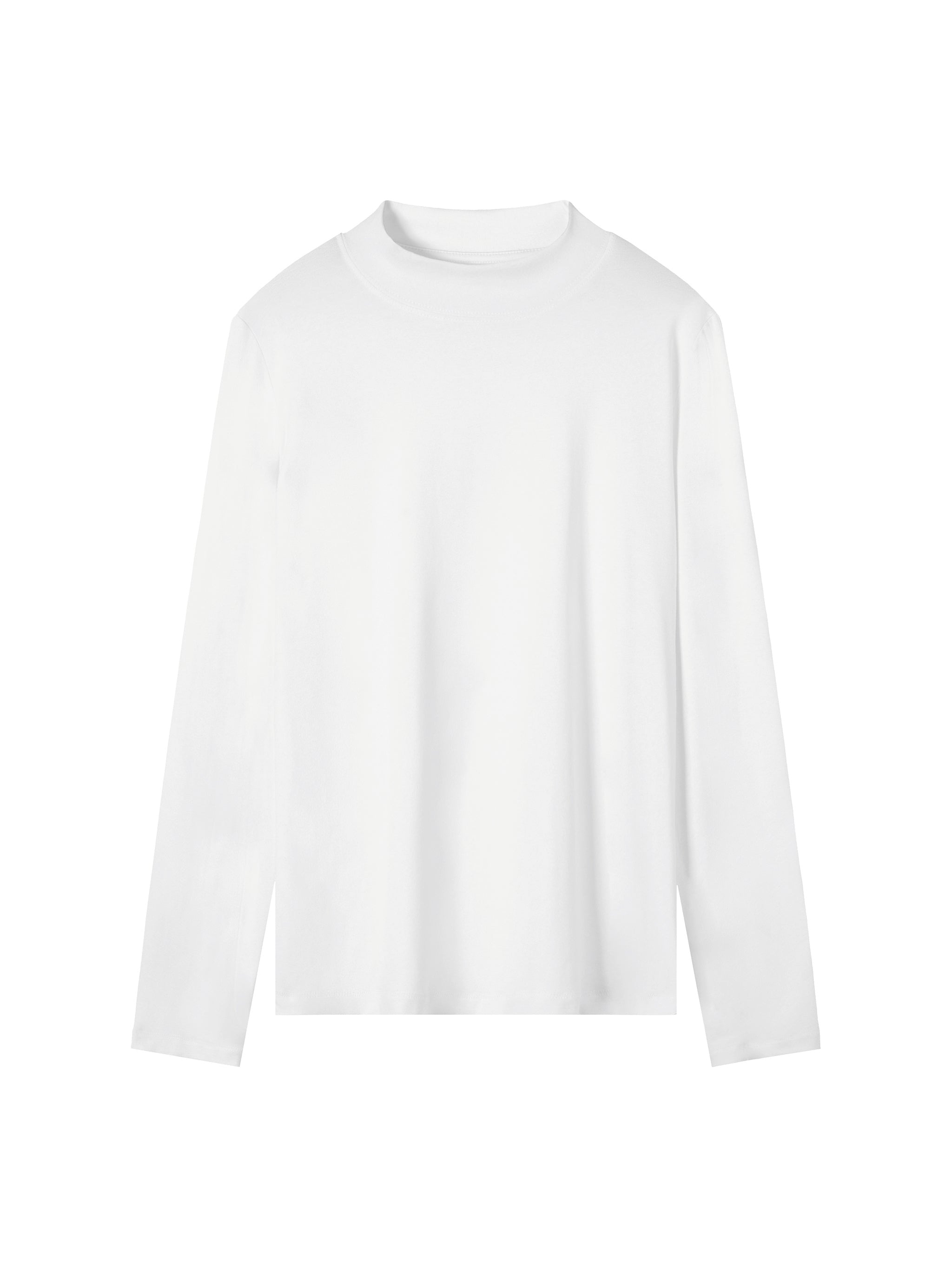 Essential Mock Neck Long Sleeve T-Shirt