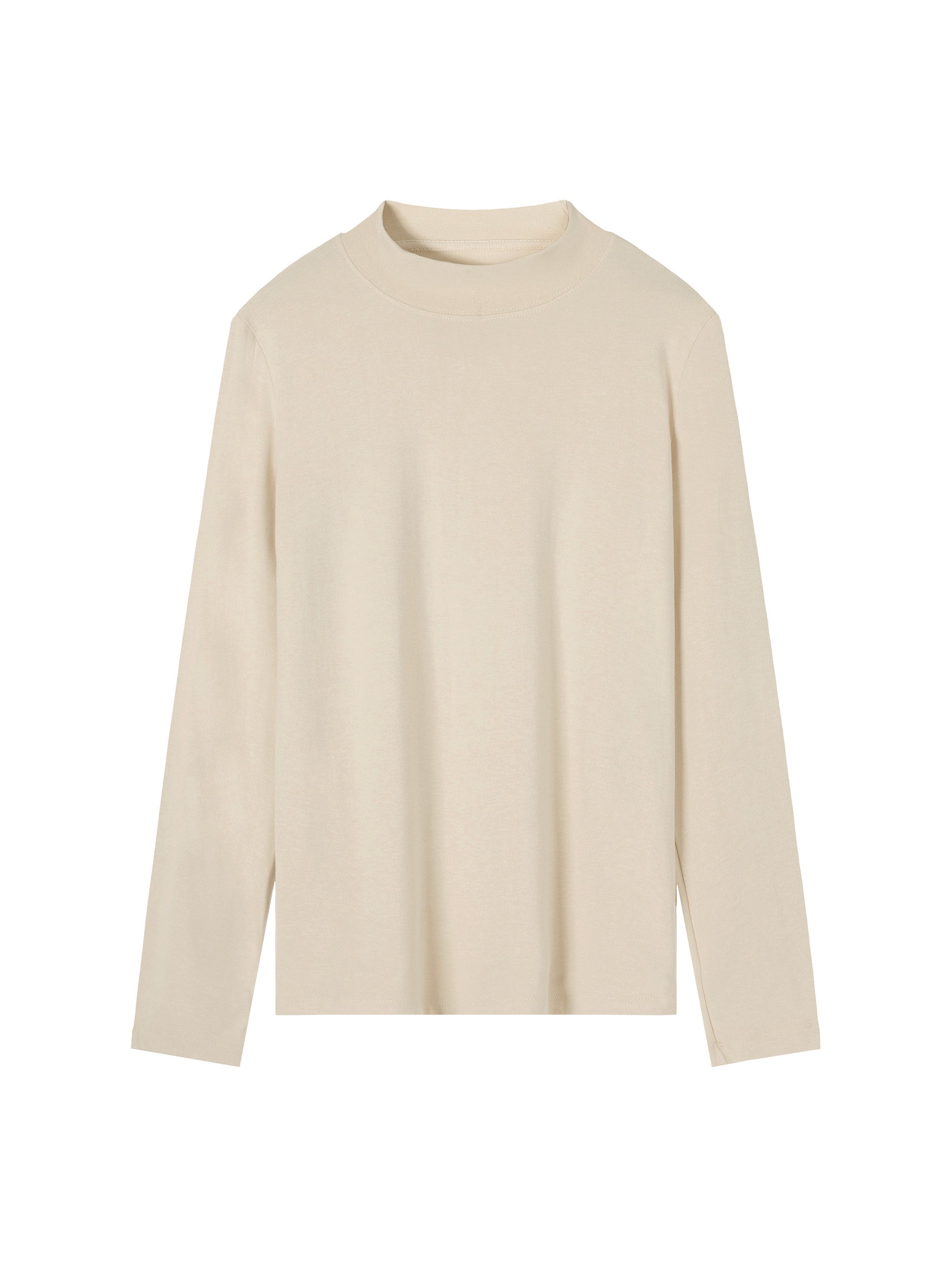 Essential Mock Neck Long Sleeve T-Shirt