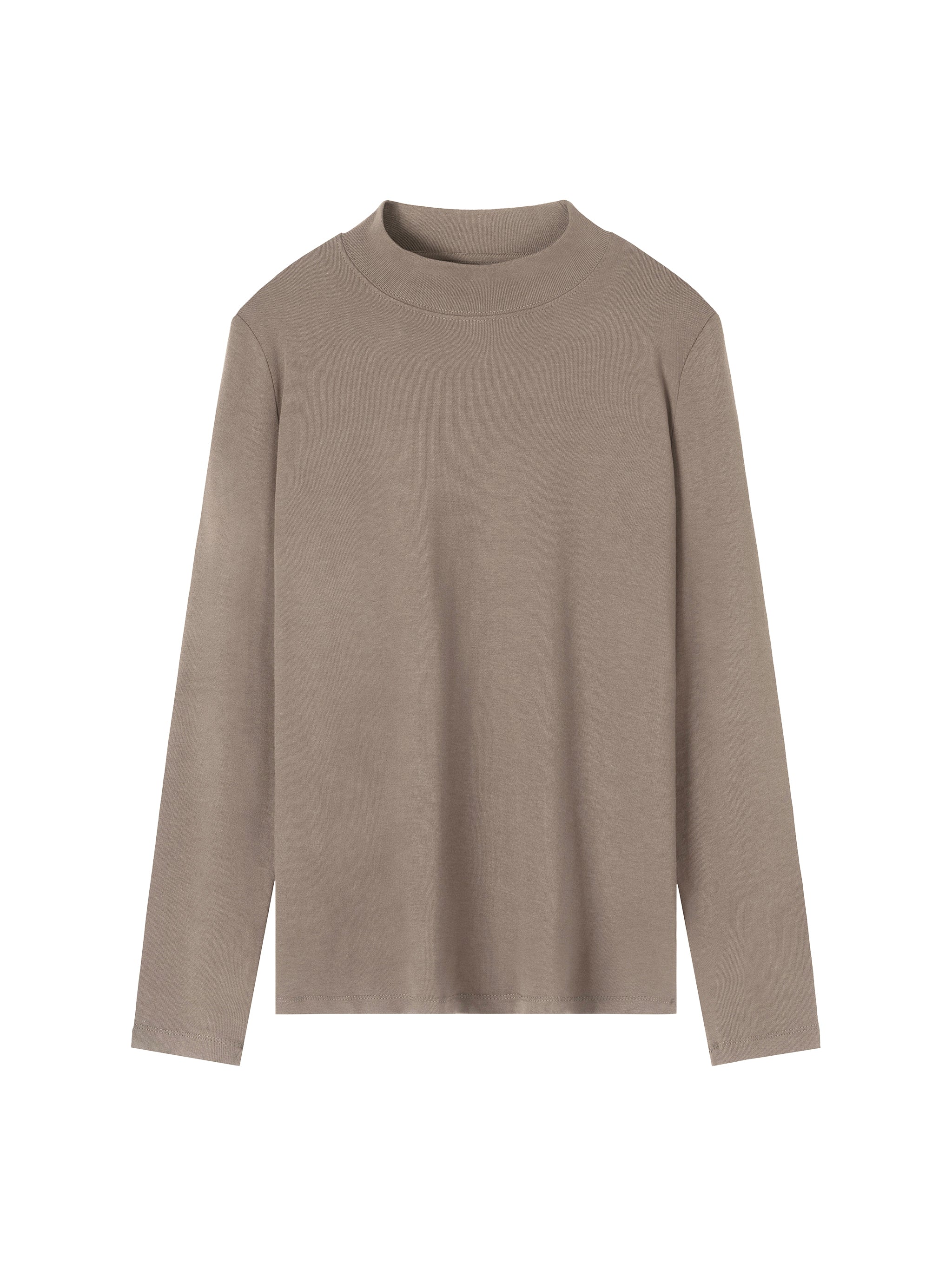Essential Mock Neck Long Sleeve T-Shirt