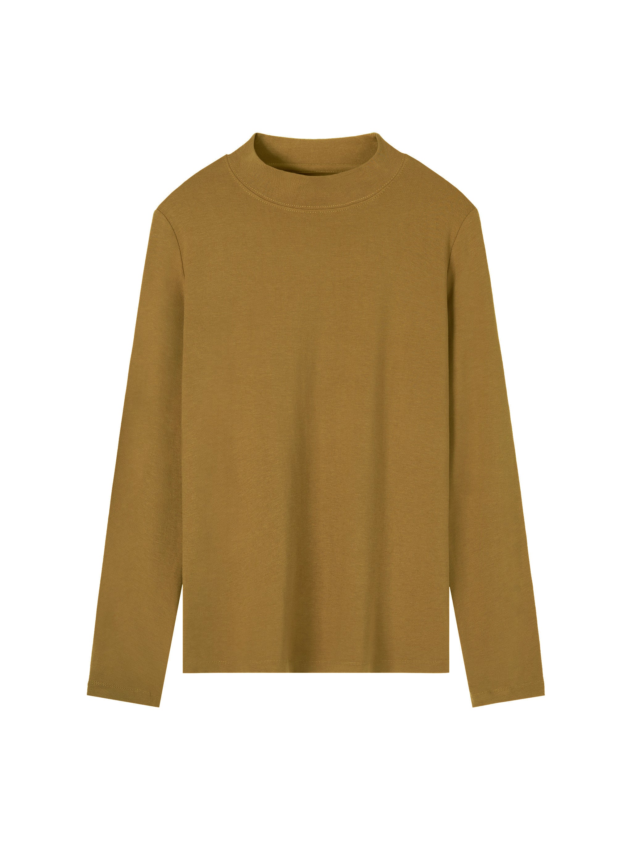 Essential Mock Neck Long Sleeve T-Shirt