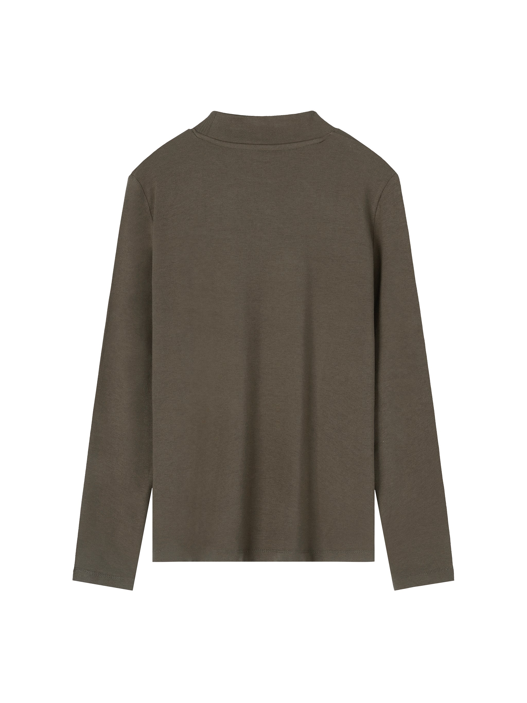 Essential Mock Neck Long Sleeve T-Shirt