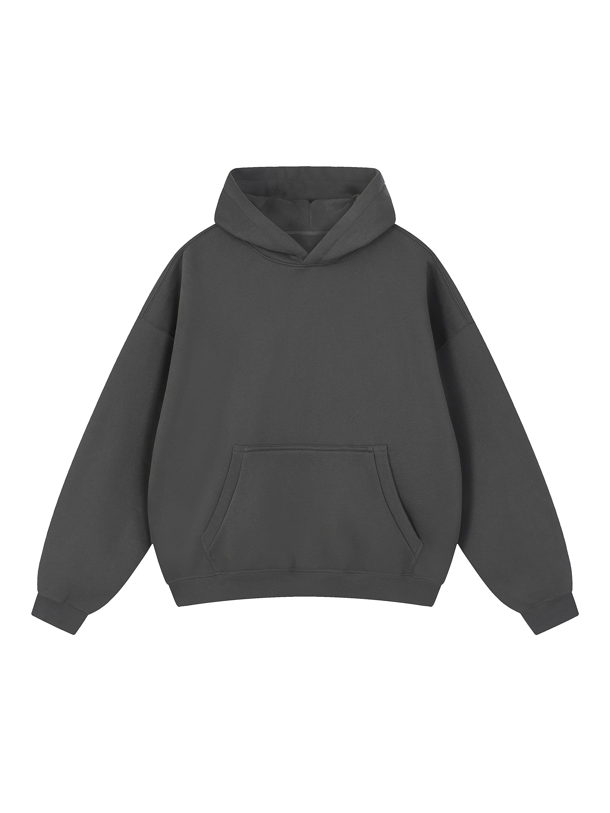Essential Oversized Boxy Fit Fleece Hoodie