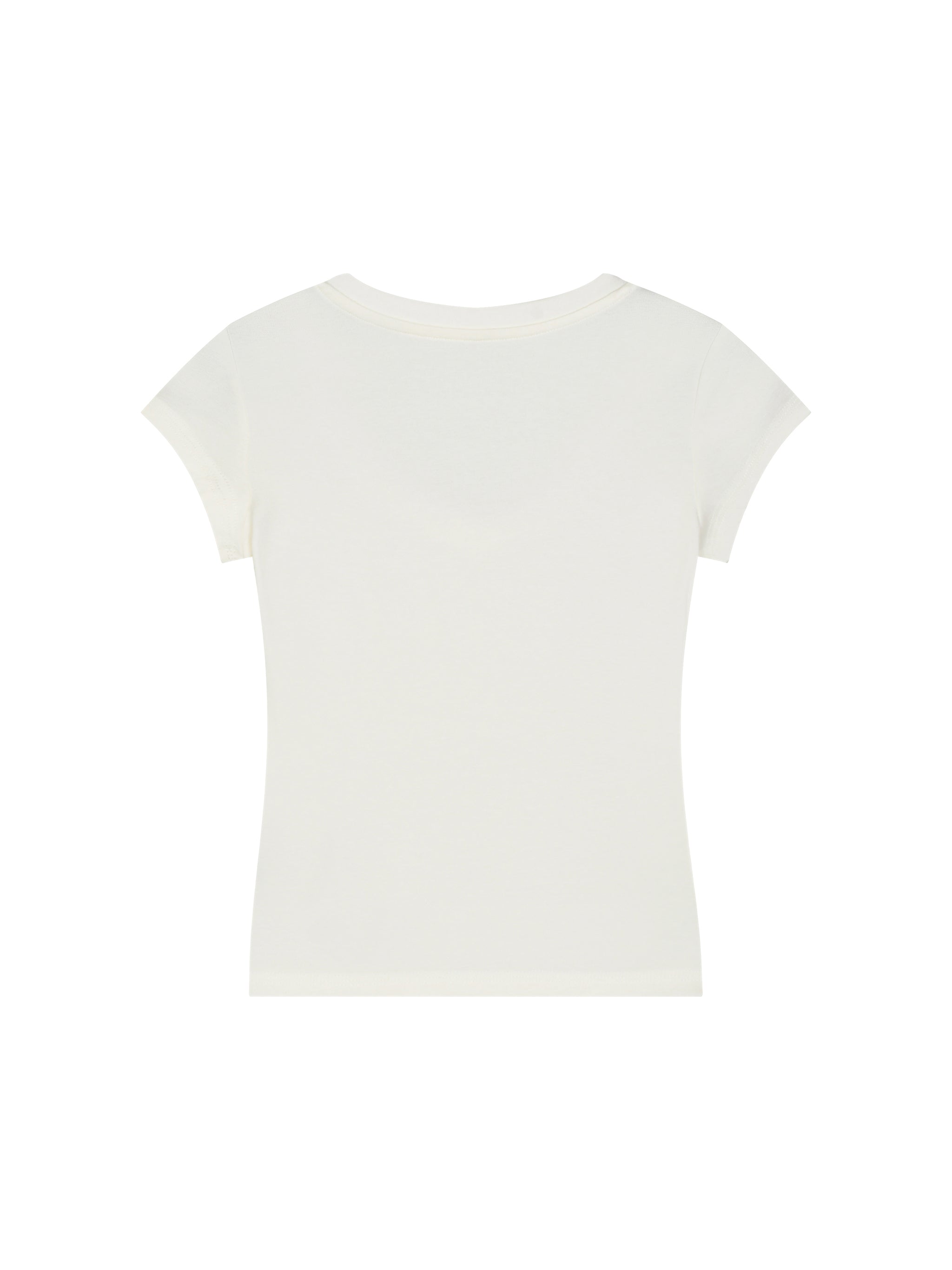 Essential V-Neck Bodycon T-Shirt