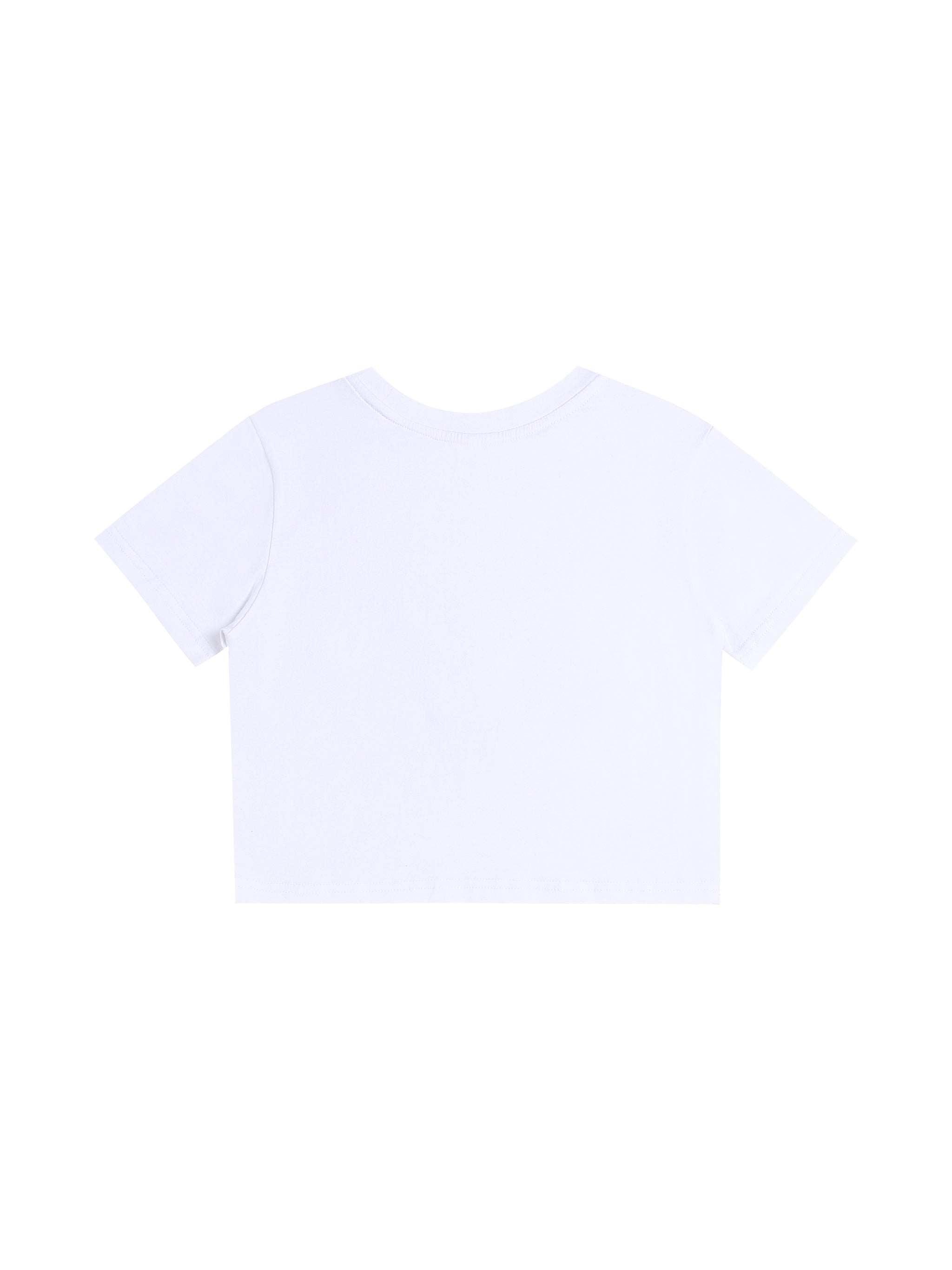 Fitted Crop Cotton T-Shirt