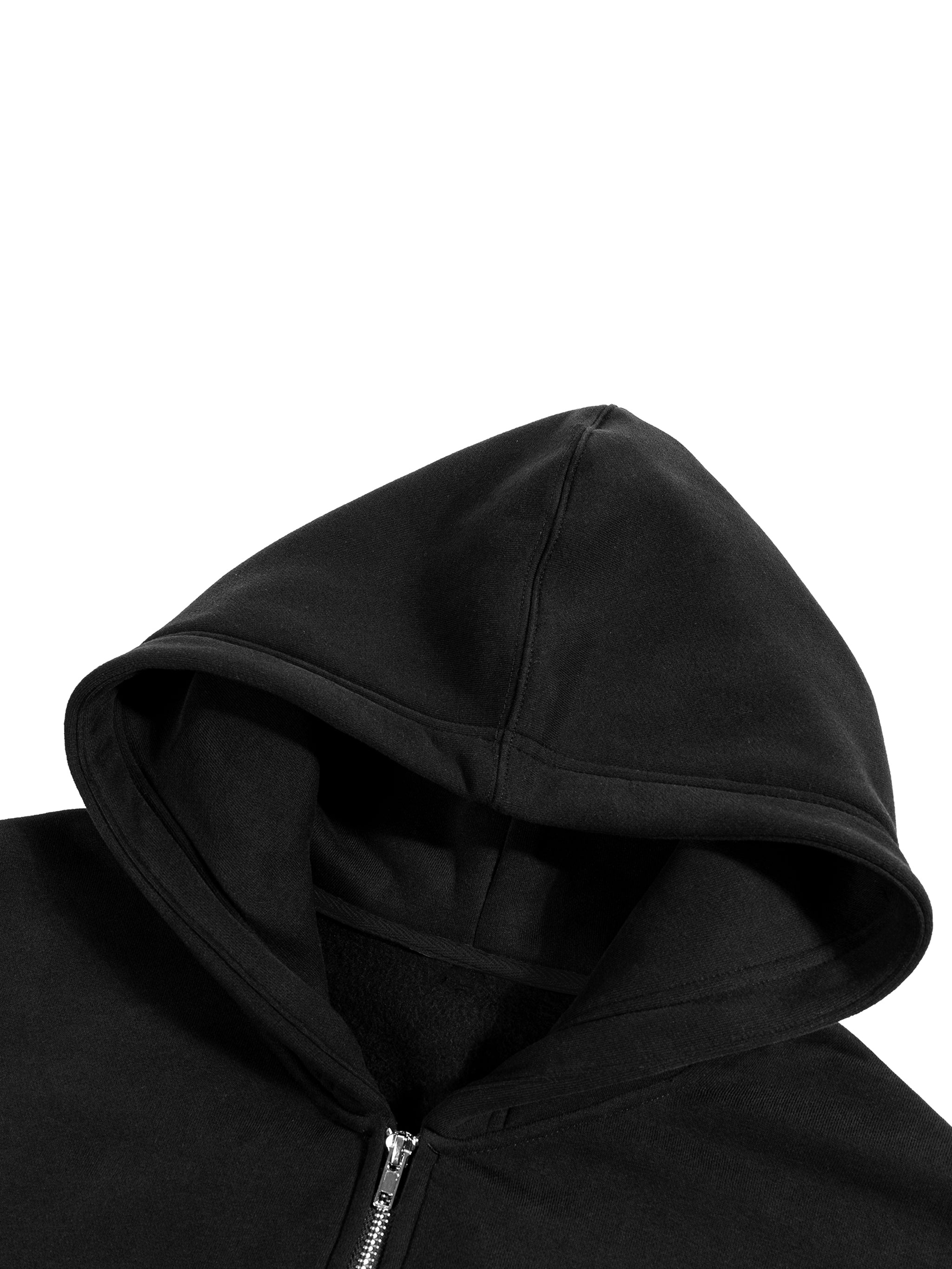 Fleece Zip-Up Boxy Hoodie - Men