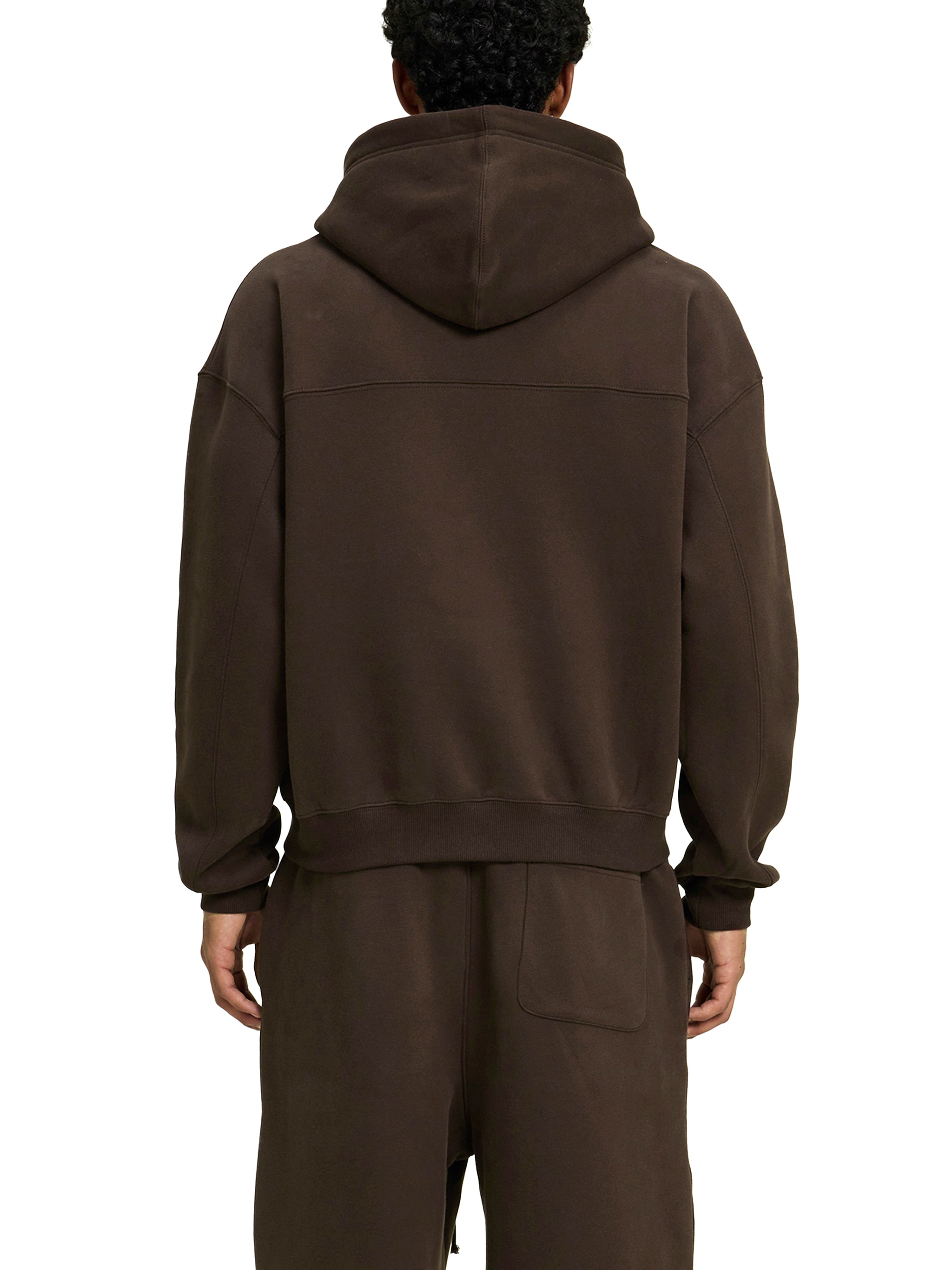 Fleece Zip-Up Boxy Hoodie - Men