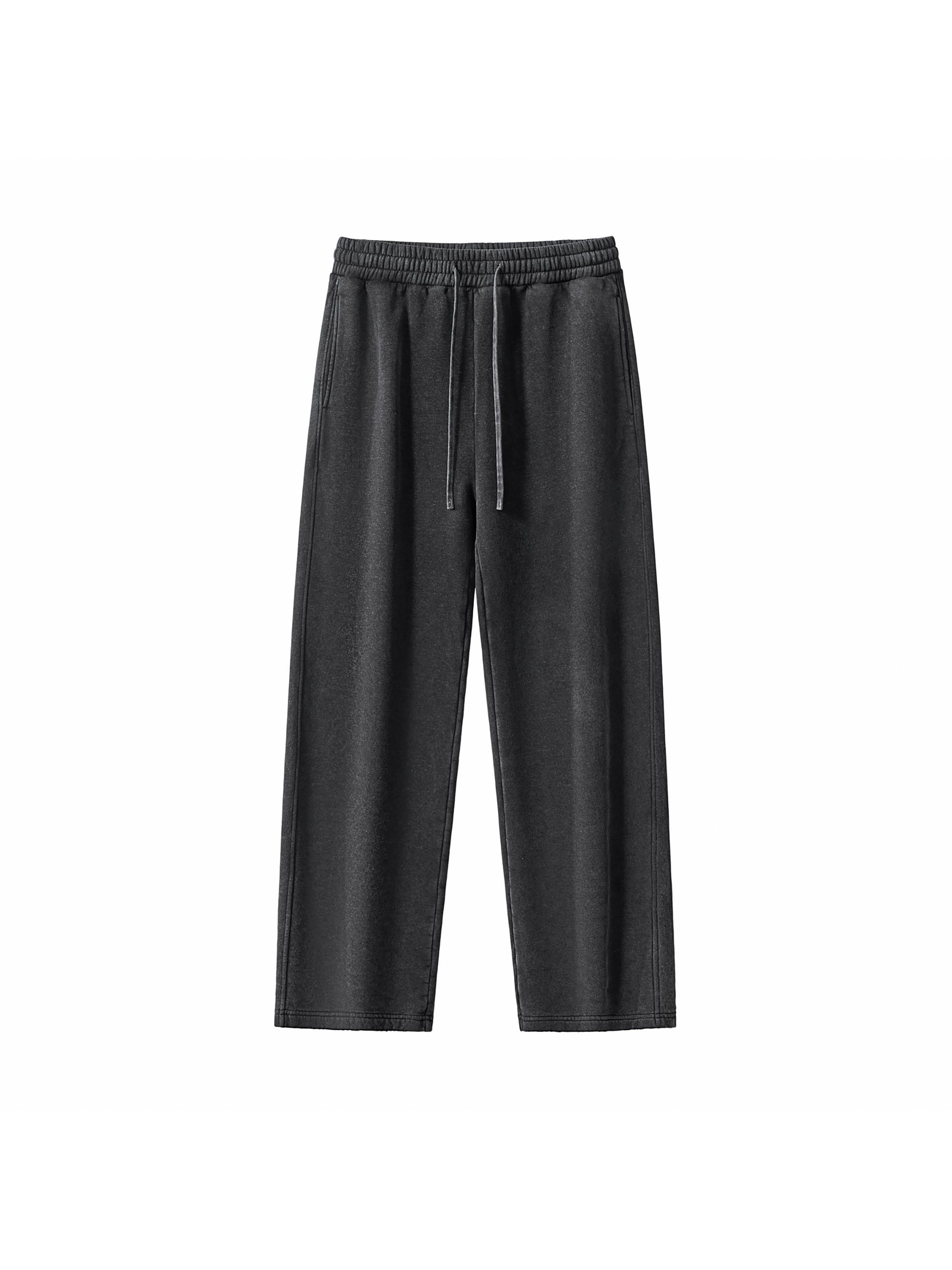 Frayed Enzyme Washed Fleece Sweatpants