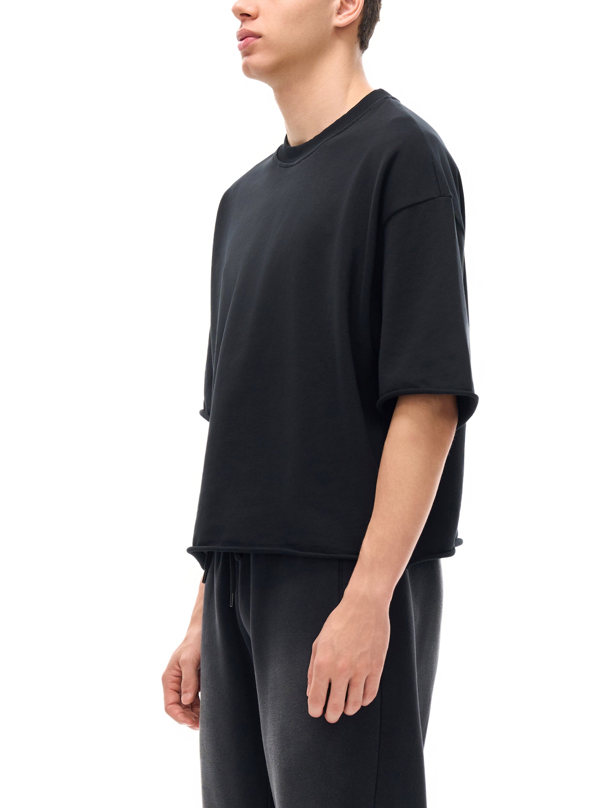 French Terry Raw Edge T-Shirt