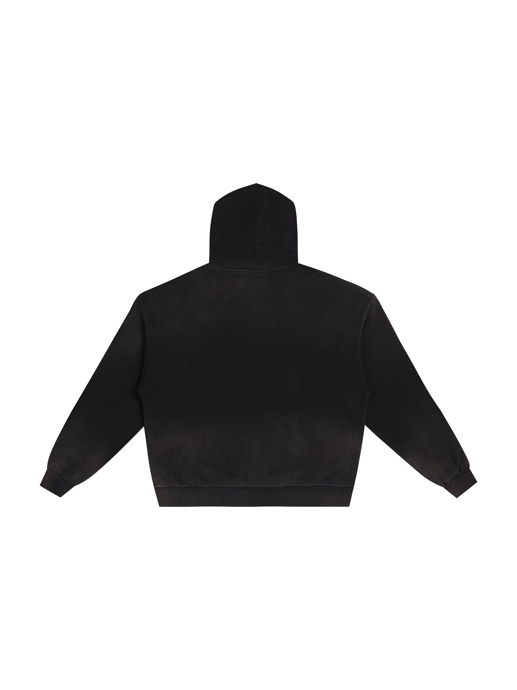 Hand-Frayed Sunfade Zip Hoodie
