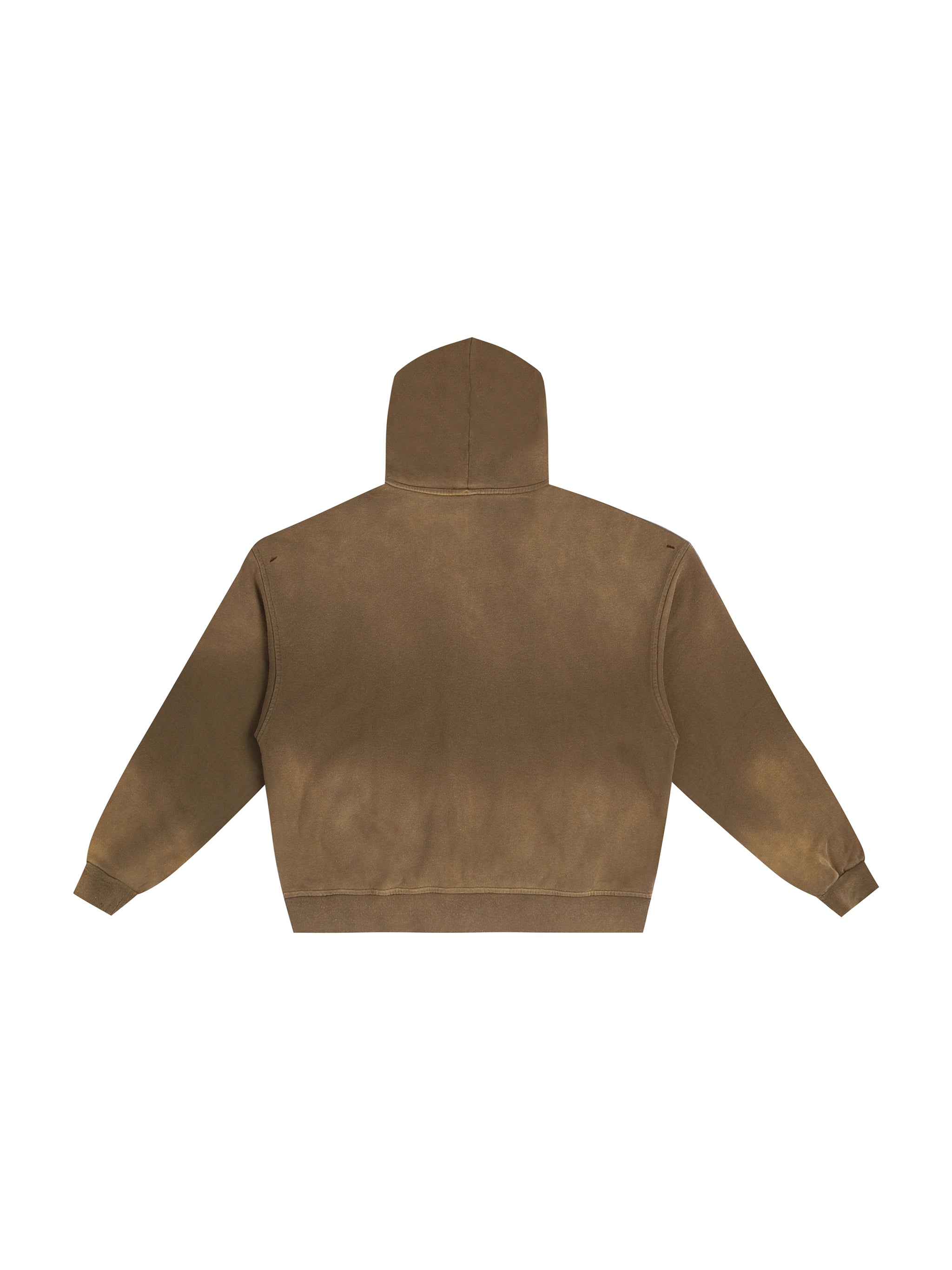 Hand-Frayed Sunfade Zip Hoodie