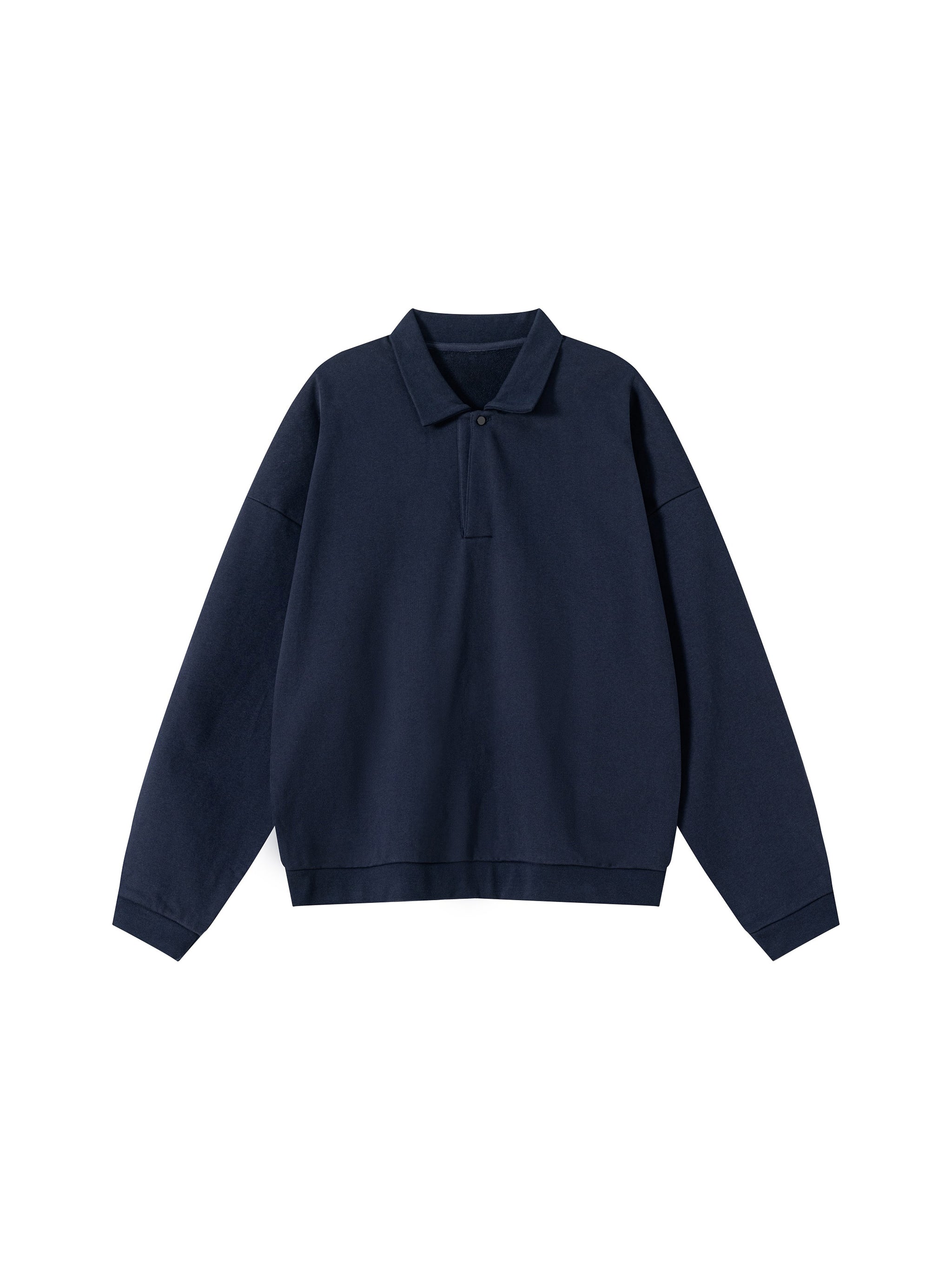 Heavyweight Fleece Polo Sweatshirt