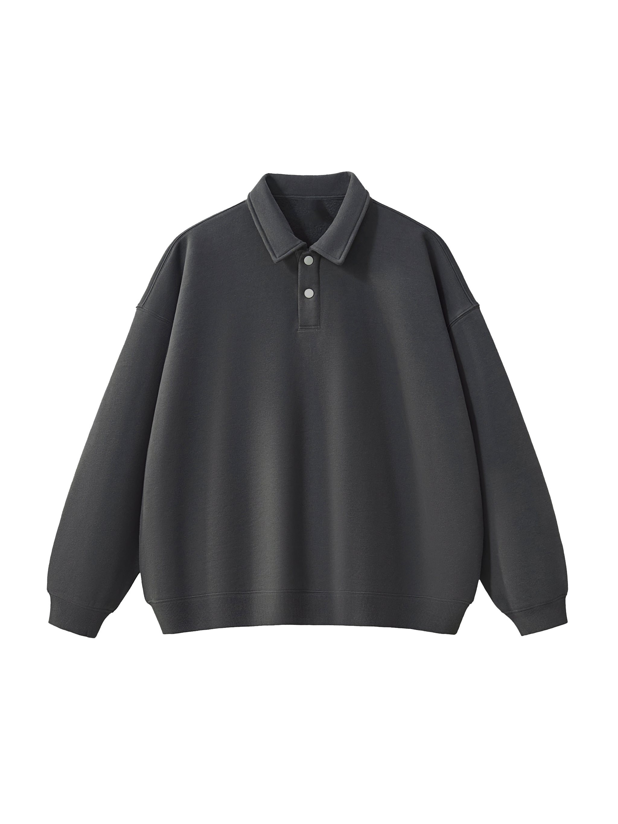 Heavyweight Polo-Collar Sweatshirt