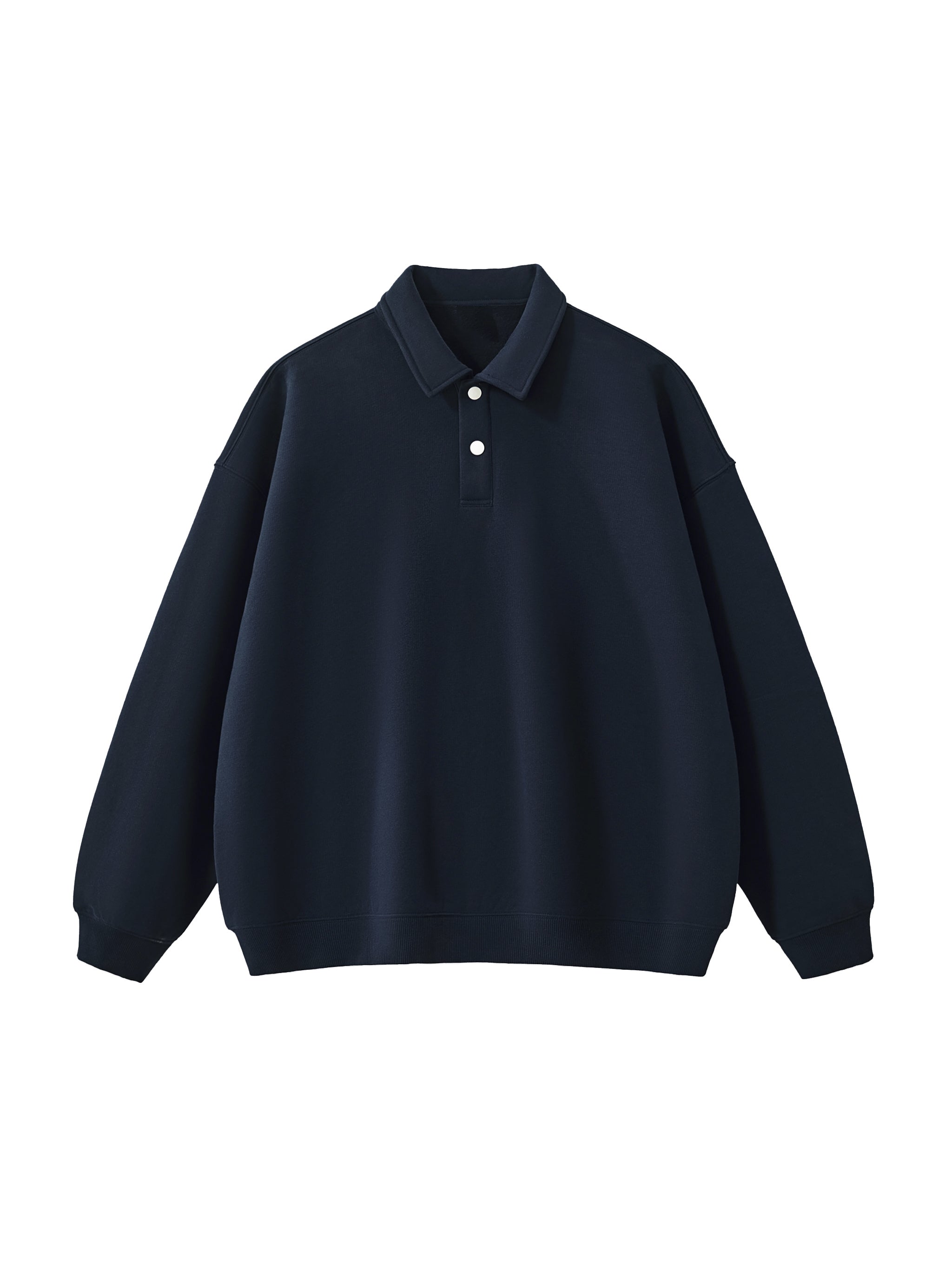 Heavyweight Polo-Collar Sweatshirt