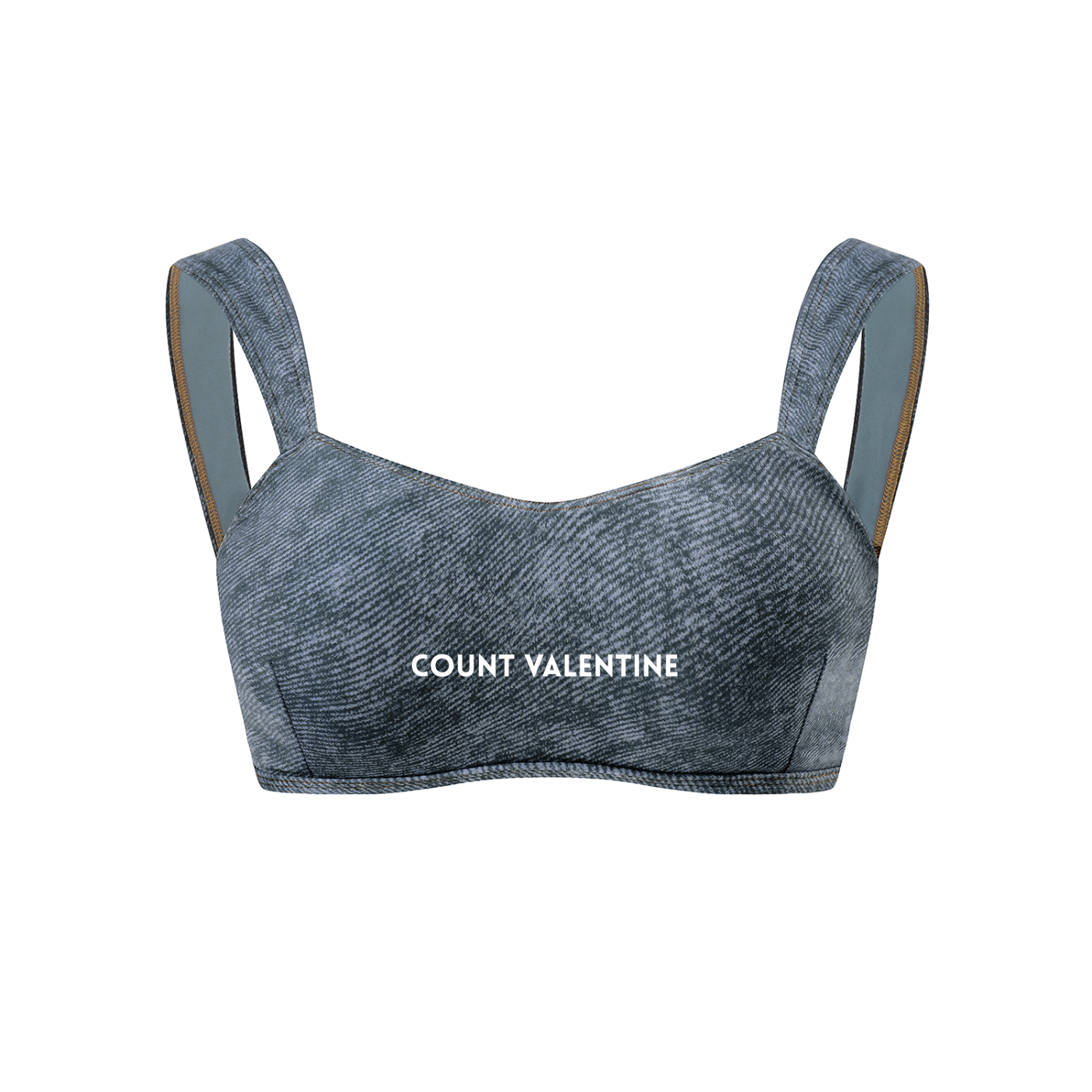 Women's Faux Denim Sports Bra