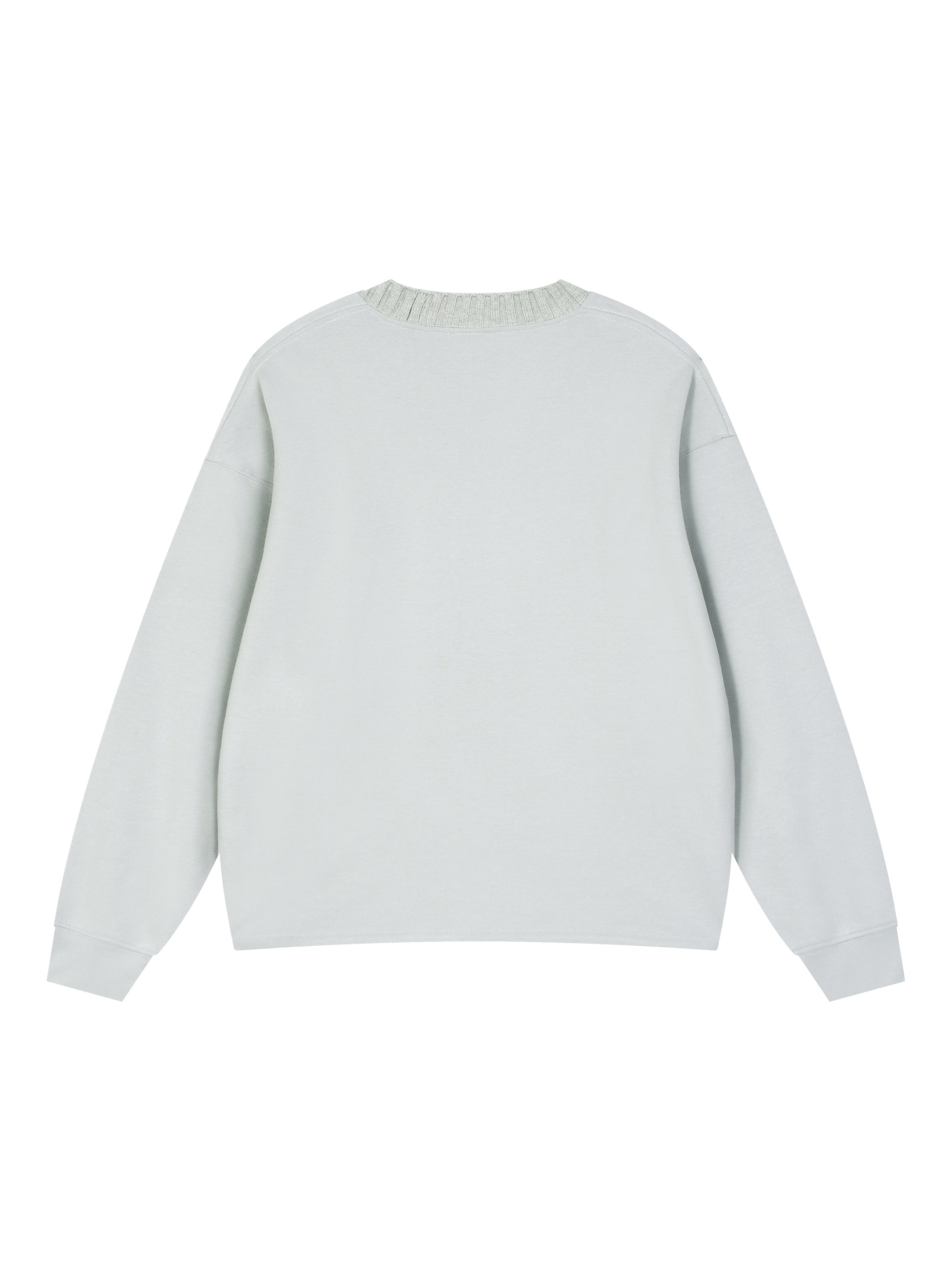 Knitted Round Neck Oversize Sweatshirt